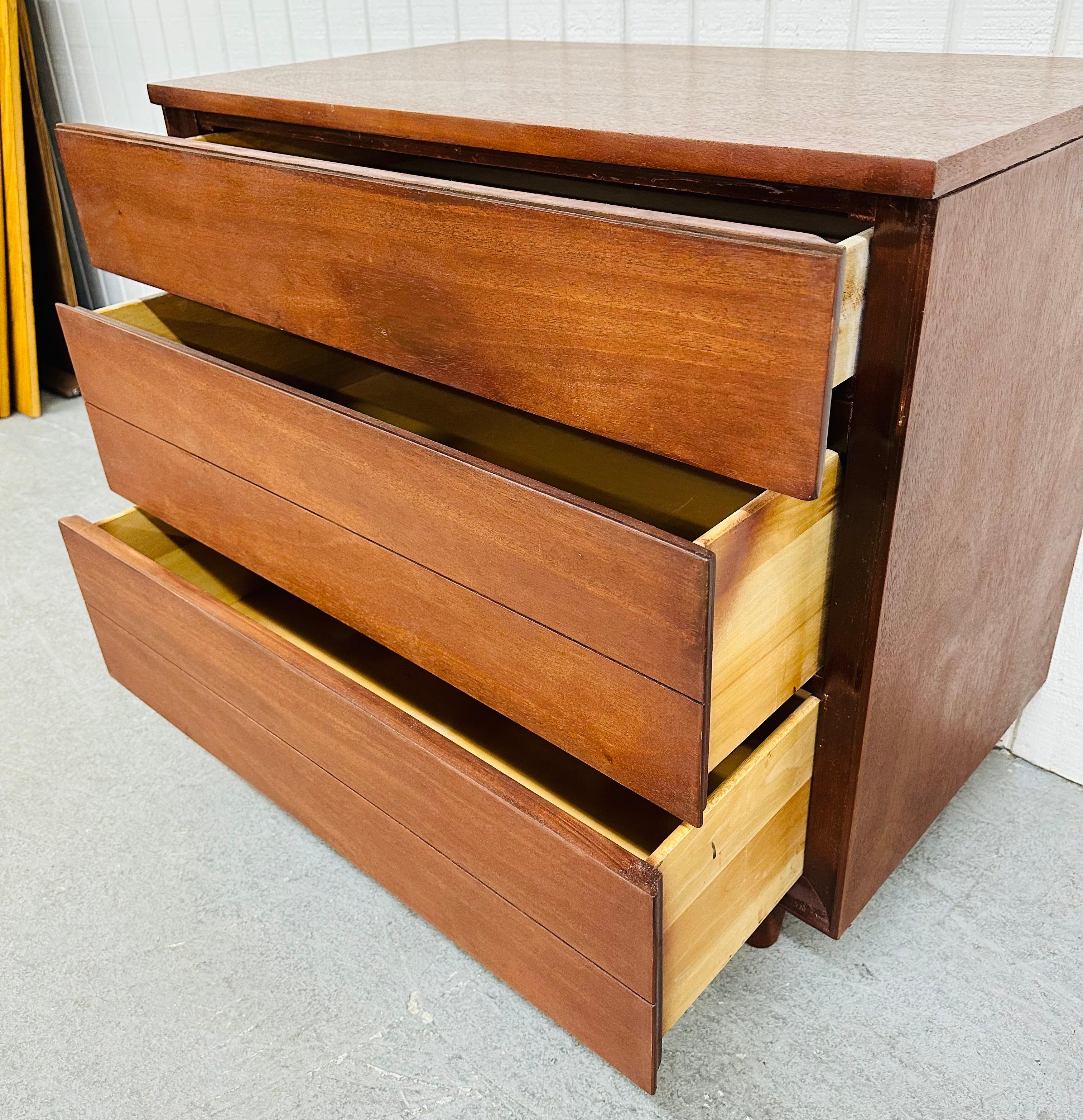 Mid-Century Modern Kroehler Walnut Bachelor Chests - Set of 2 1