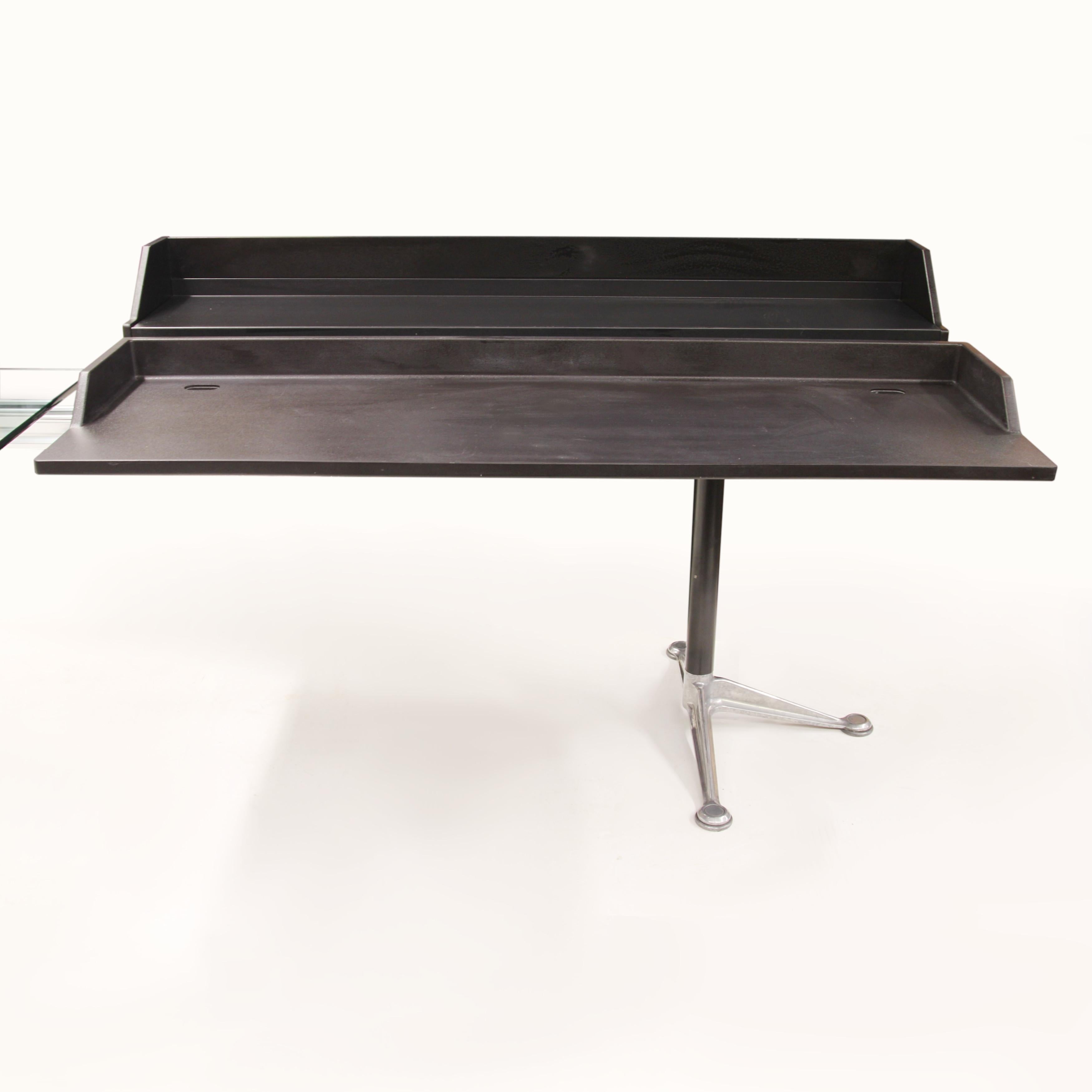 Industrial Mid-Century Modern L-Shaped Executive Desk by Bruce Burdick for Herman Miller