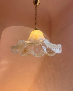 Mid Century Modern La Murrina Italian Murano Glass Pendant Light 1970s Patchwork