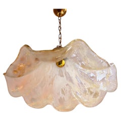 Mid Century Modern La Murrina Italian Murano Glass Pendant Light 1970s Patchwork