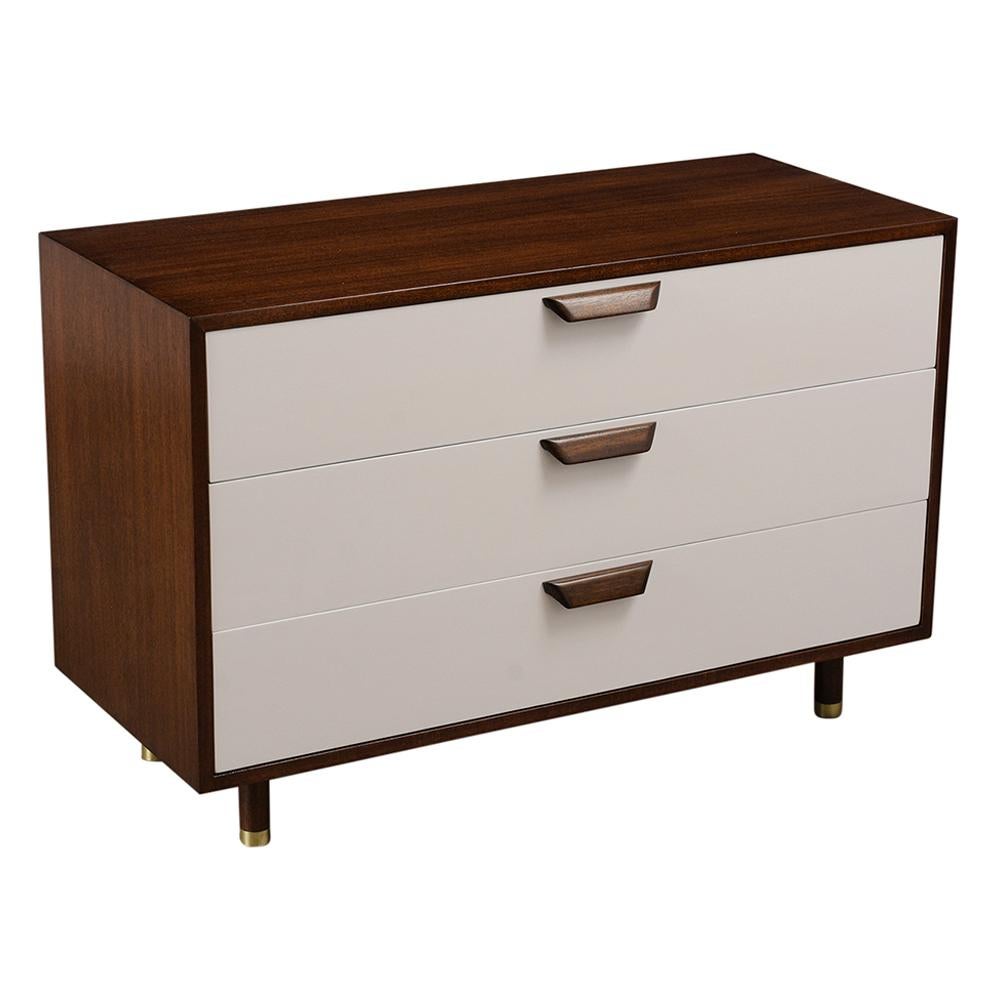 Polished Mid-Century Modern Lacquered Chest of Drawers