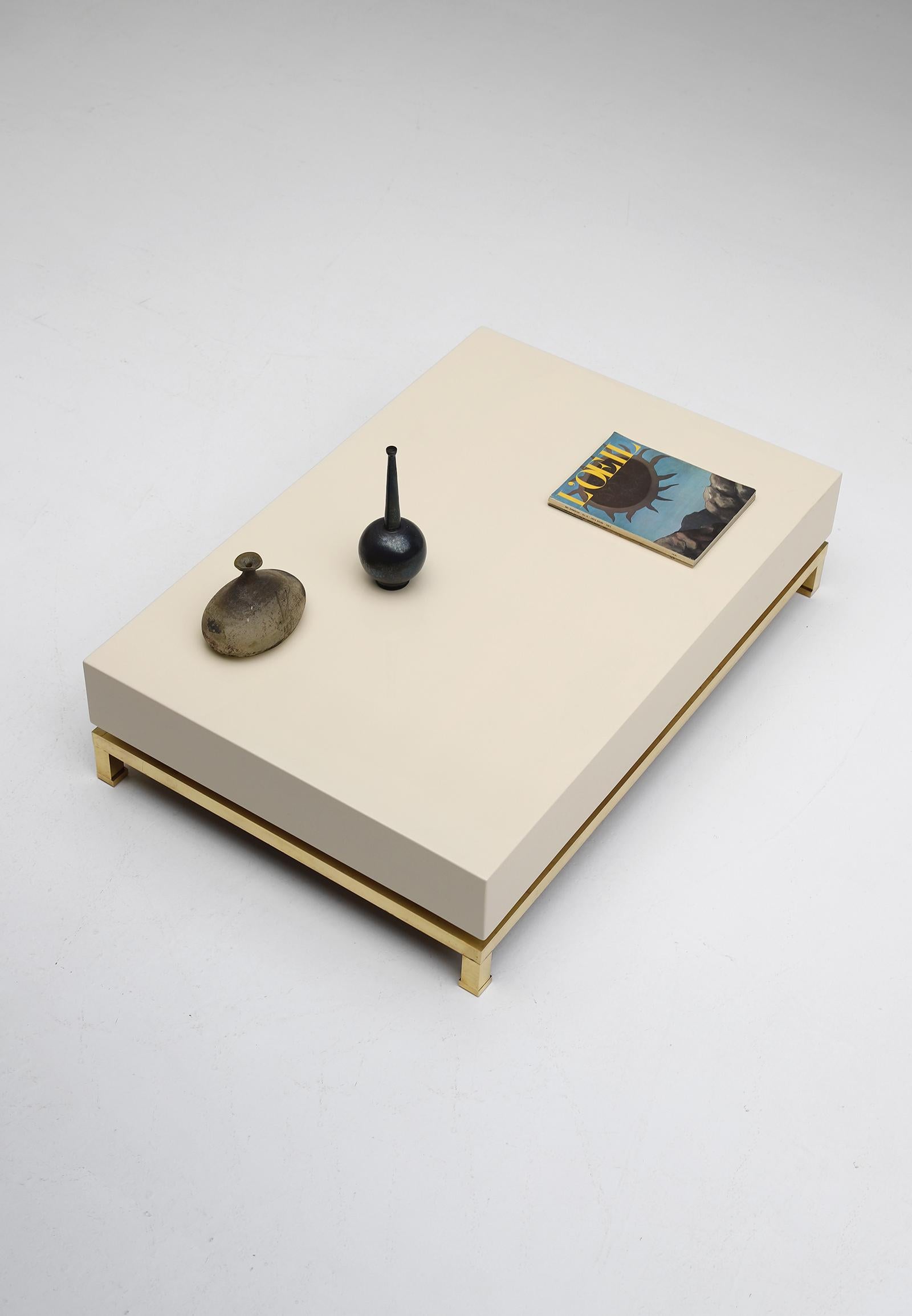 Mid-Century Modern Lacquered Coffee Table Designed by Guy Lefevre in the 1970s 4