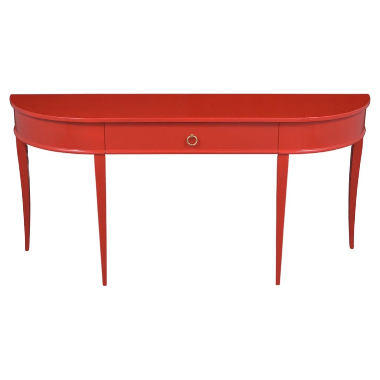 MidCentury Modern Lacquered Console Table For Sale at 1stDibs