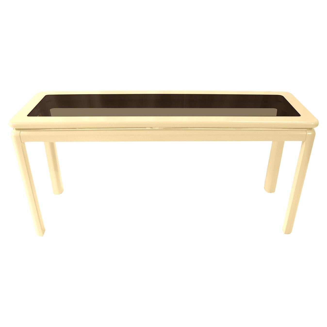 Mid-Century Modern Lacquered Console Table Lane Furniture For Sale