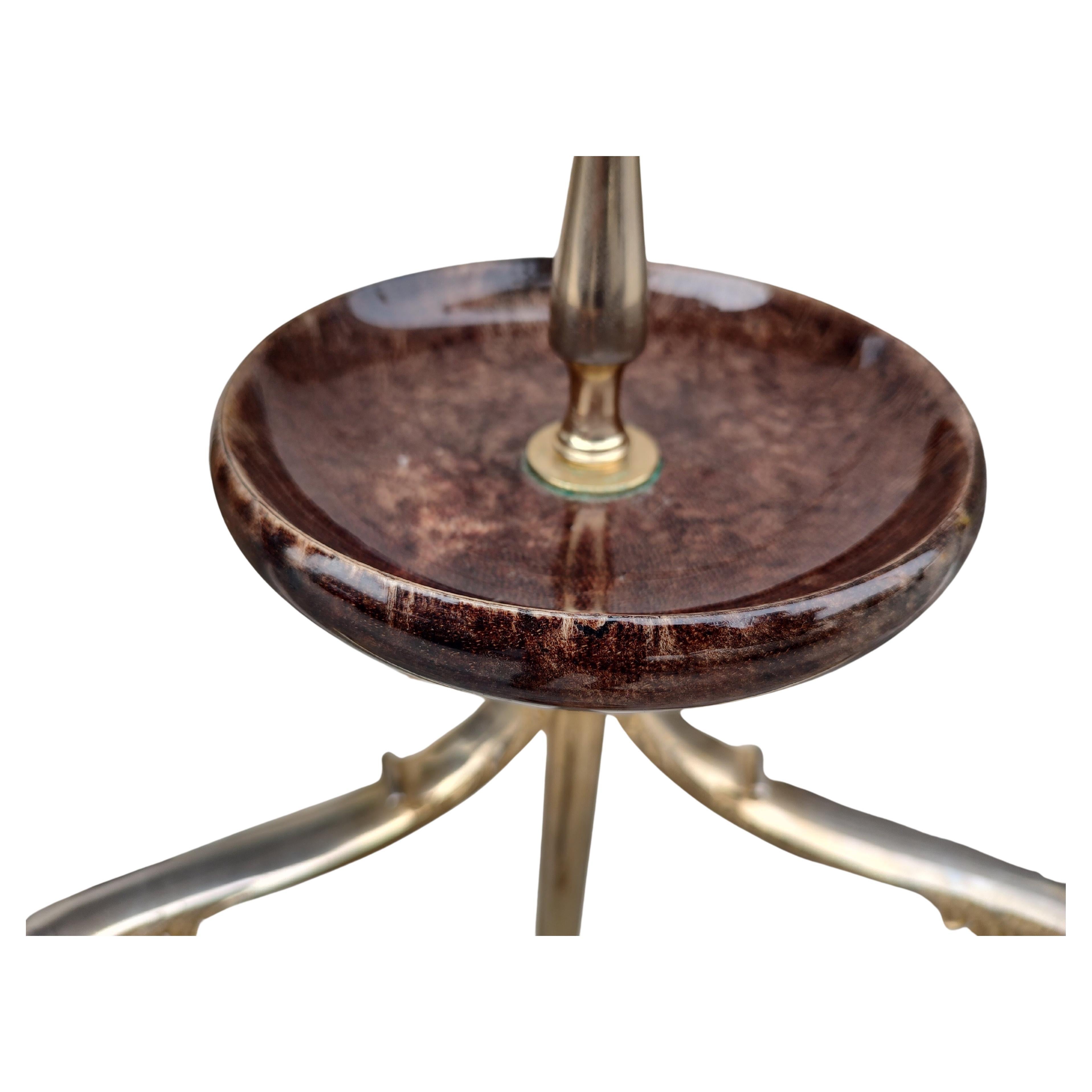 Mid-Century moderno Valigetta per abiti in pelle di capra laccata del Mid Century Modern con specchio di Aldo Tura Italia in vendita