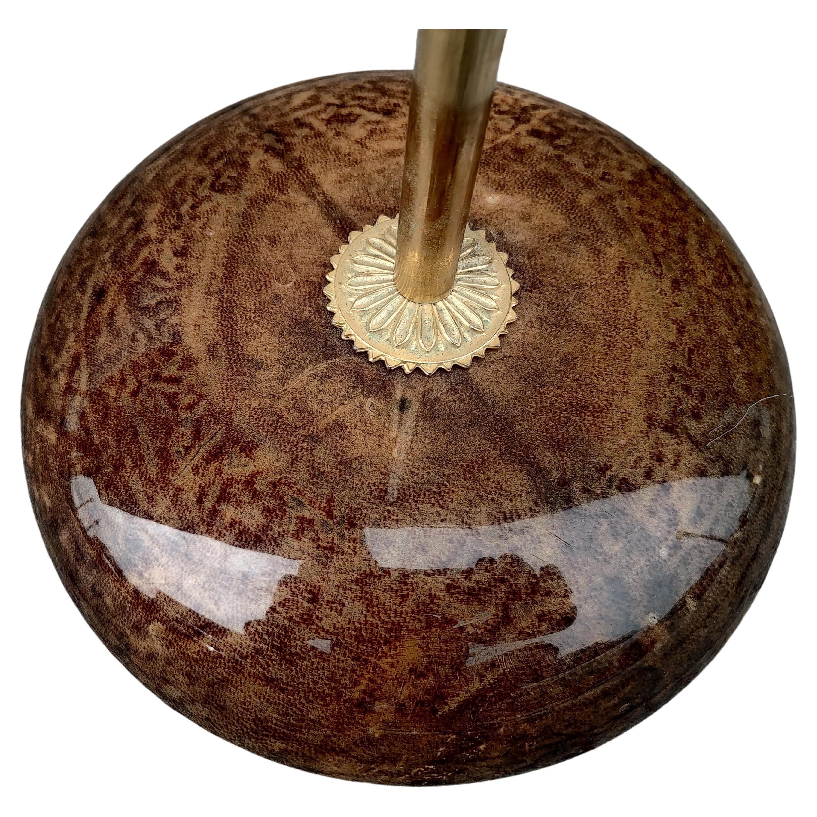 Valigetta per abiti in pelle di capra laccata del Mid Century Modern con specchio di Aldo Tura Italia In condizioni buone in vendita a Port Jervis, NY