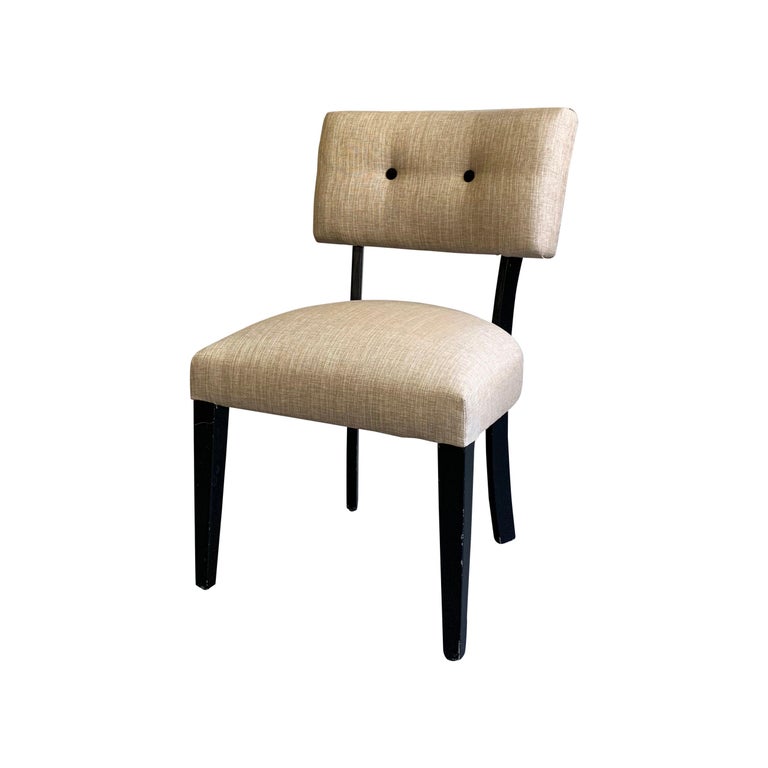 Mid-Century Modern Lacquered Maple Slipper Side Chair For Sale at