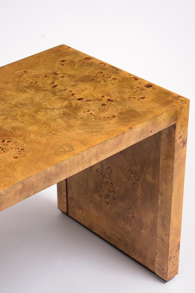 Ebonized Mid-Century Modern Lacquered Side Table
