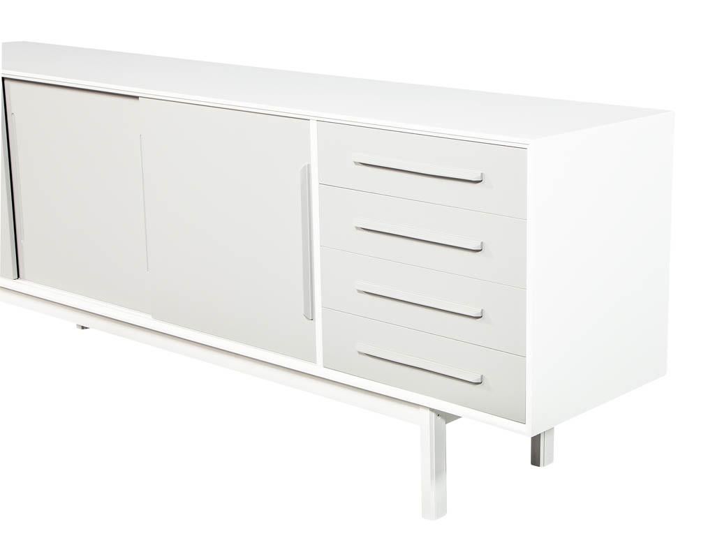 Mid-Century Modern Lacquered Sideboard Media Cabinet 5