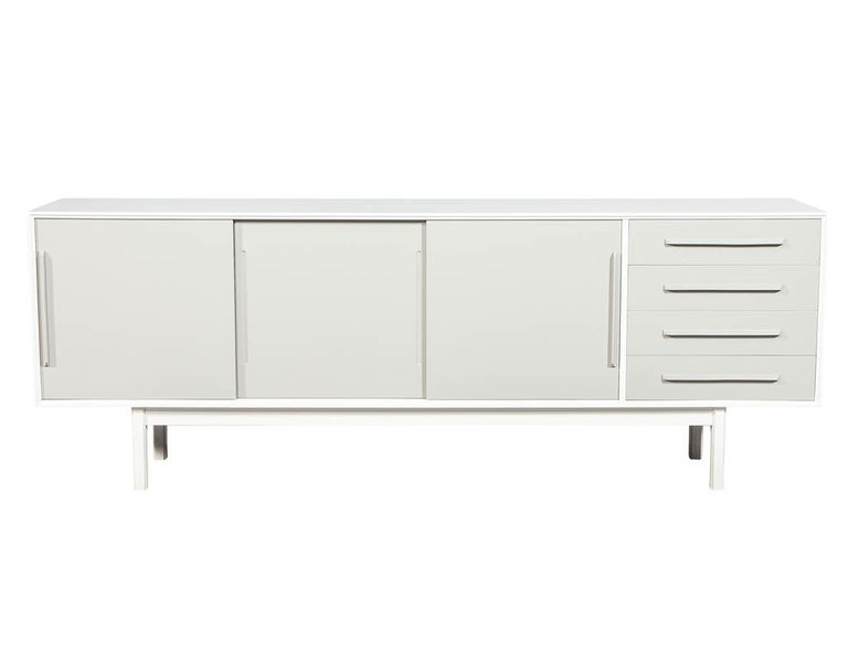 Mid Century Modern Lacquered Sideboard Media Cabinet For Sale At