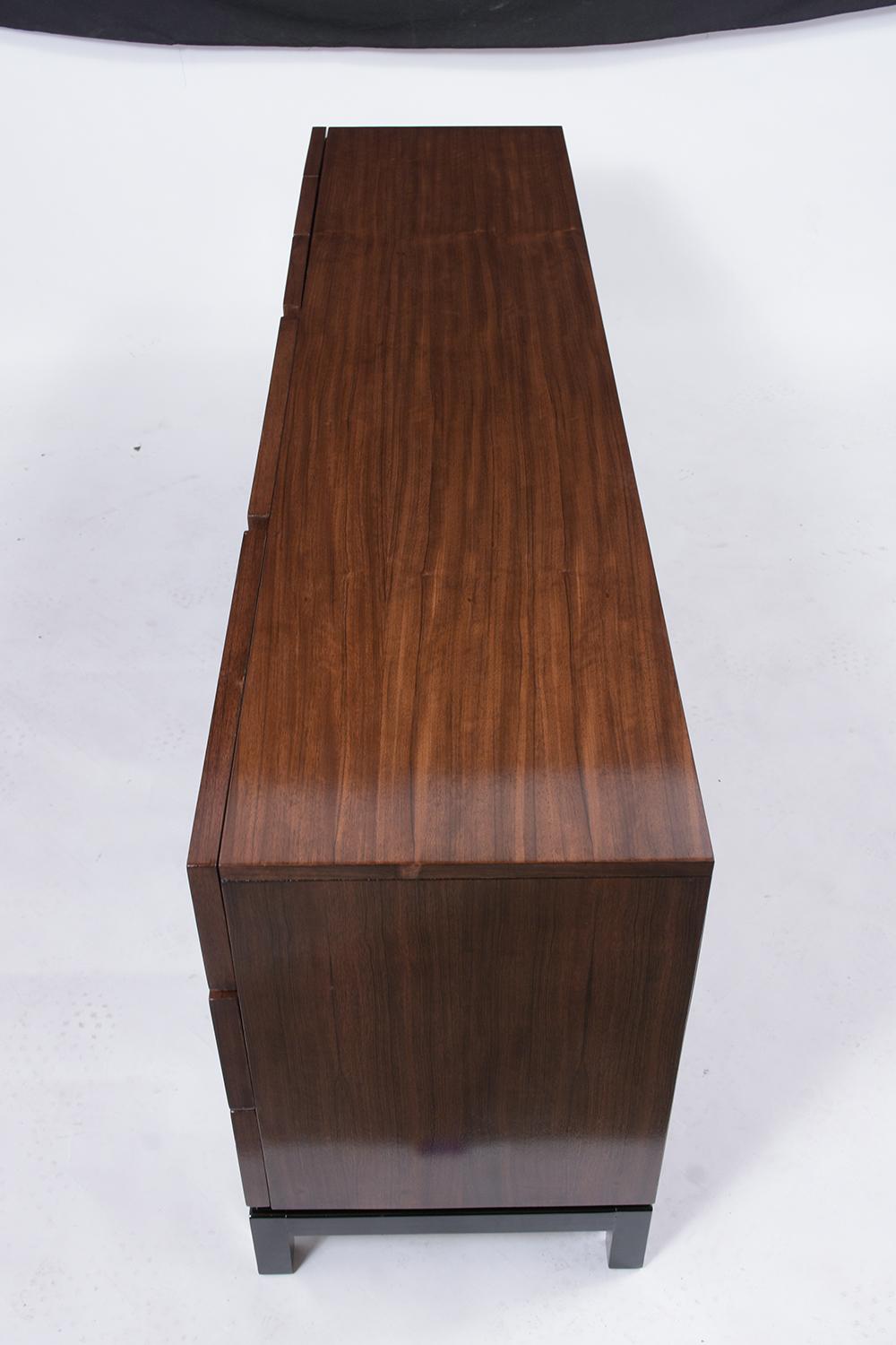 Mid-Century Modern Lacquered Walnut Dresser 4
