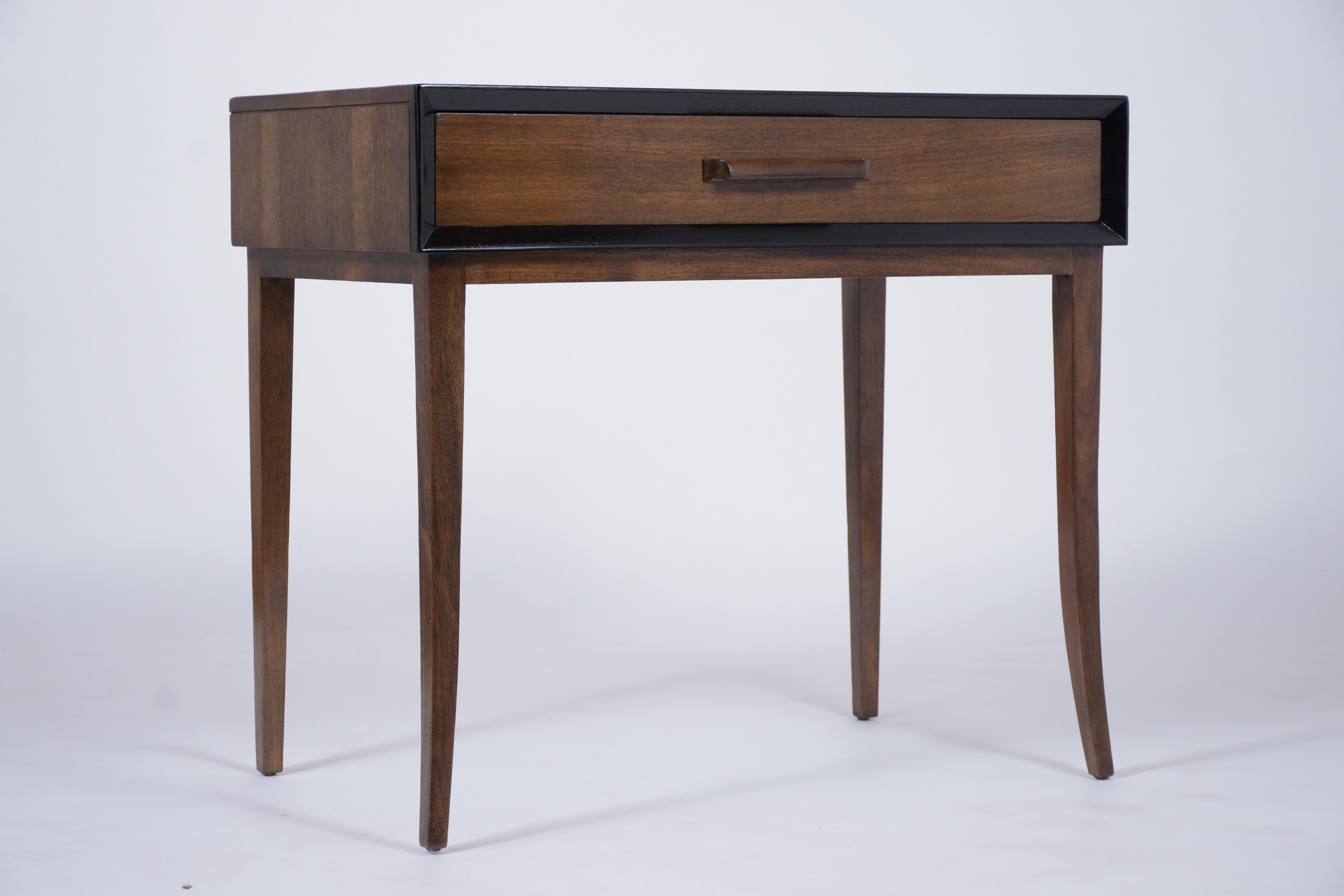 Wood Mid-Century Modern Lacquered Writing Desk