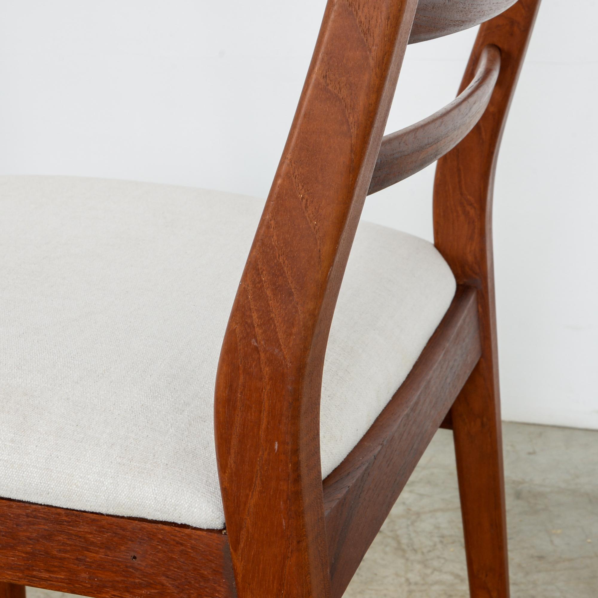 Mid-Century Modern Ladderback Danish Teak Chairs, a Pair 6