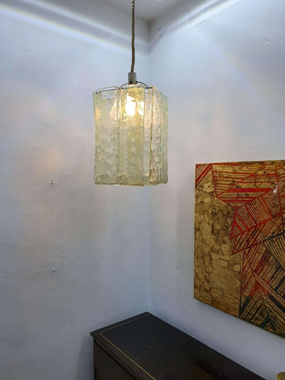 20ième siècle Lustre « Laguna » de style moderne du milieu du siècle dernier par Fratelli Toso, Renato Toso, 1968