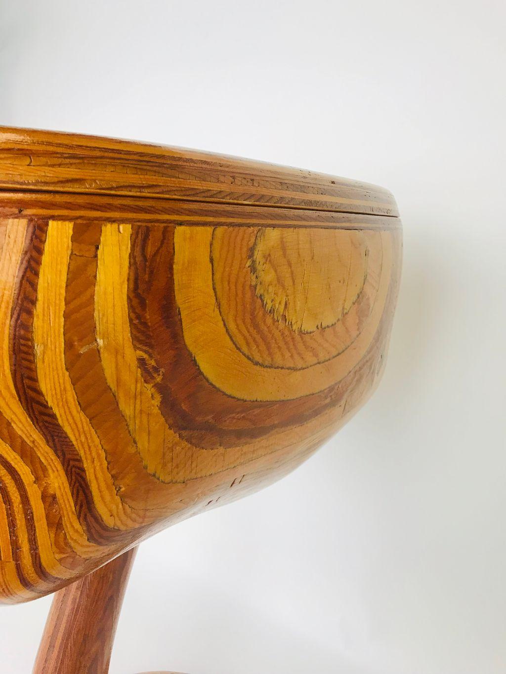 Mid-Century Modern Laminated Mixed Wood Display Case 3