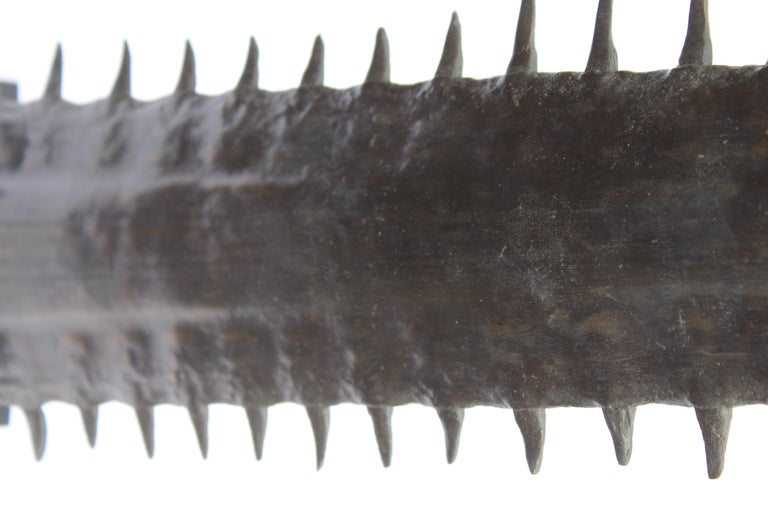 Mid Century Modern Lamp ( Bronze) Saw Tooth Shark bill For Sale at 1stDibs