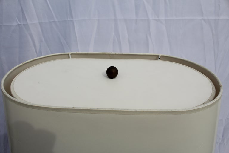 Mid Century Modern Lamp ( Bronze) Saw Tooth Shark bill For Sale at 1stDibs