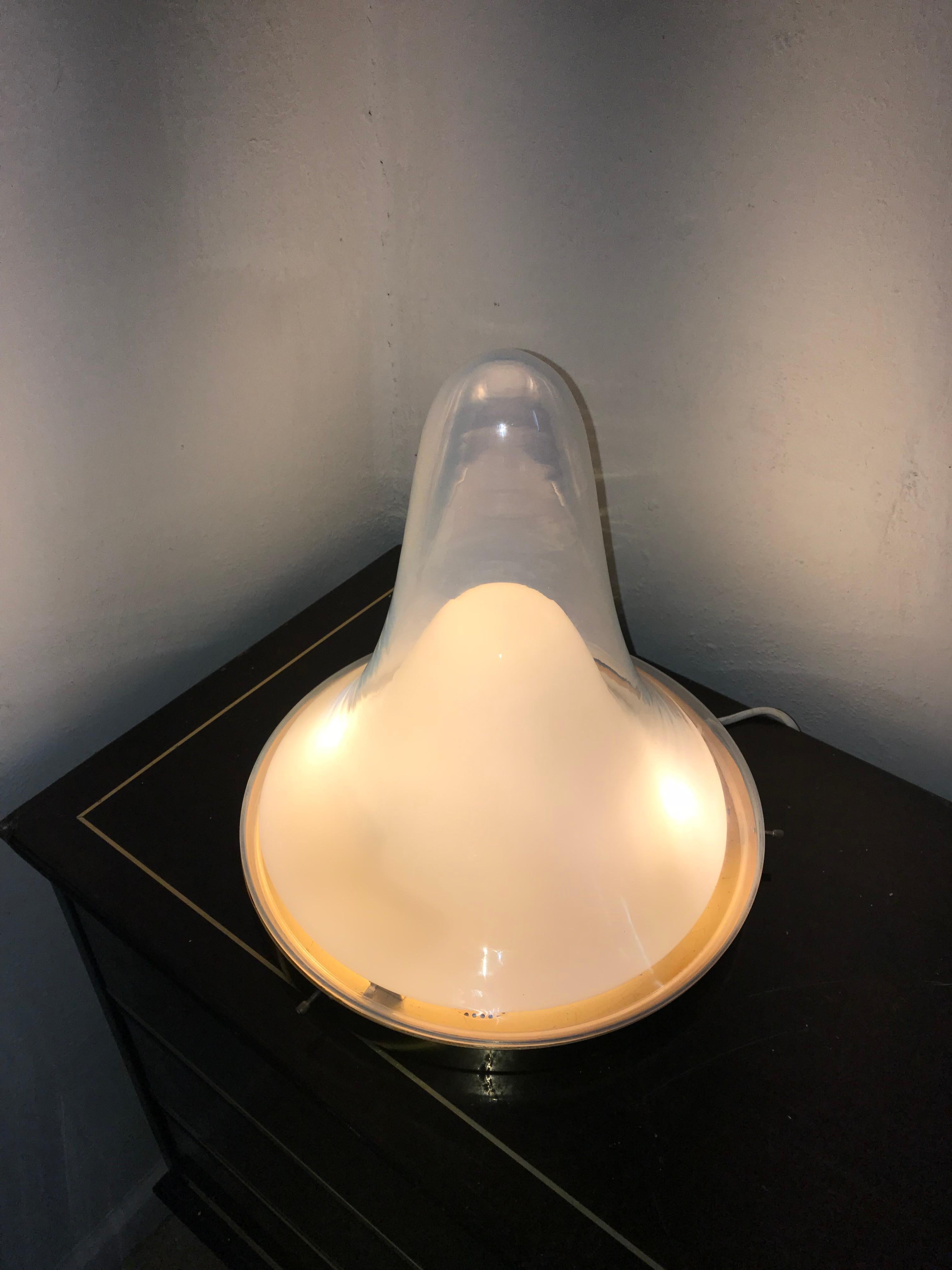 Mid-Century Modern Lamp by Carlo Nason for Mazzega in Murano Glass, circa 1960 In Good Condition In Merida, Yucatan