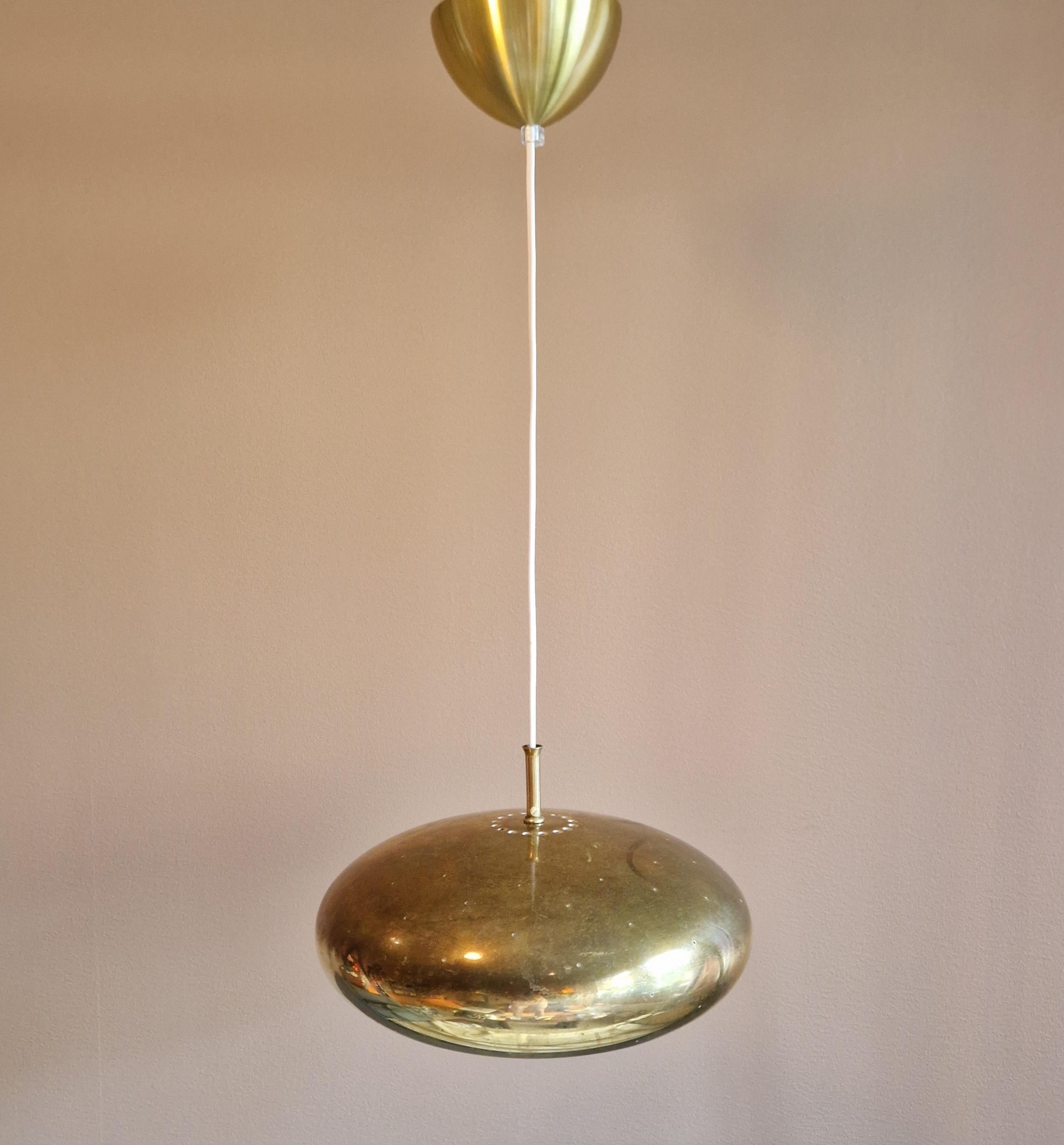Mid Century Modern Lamp, Falkenbergs, 1960s, Brass For Sale 4