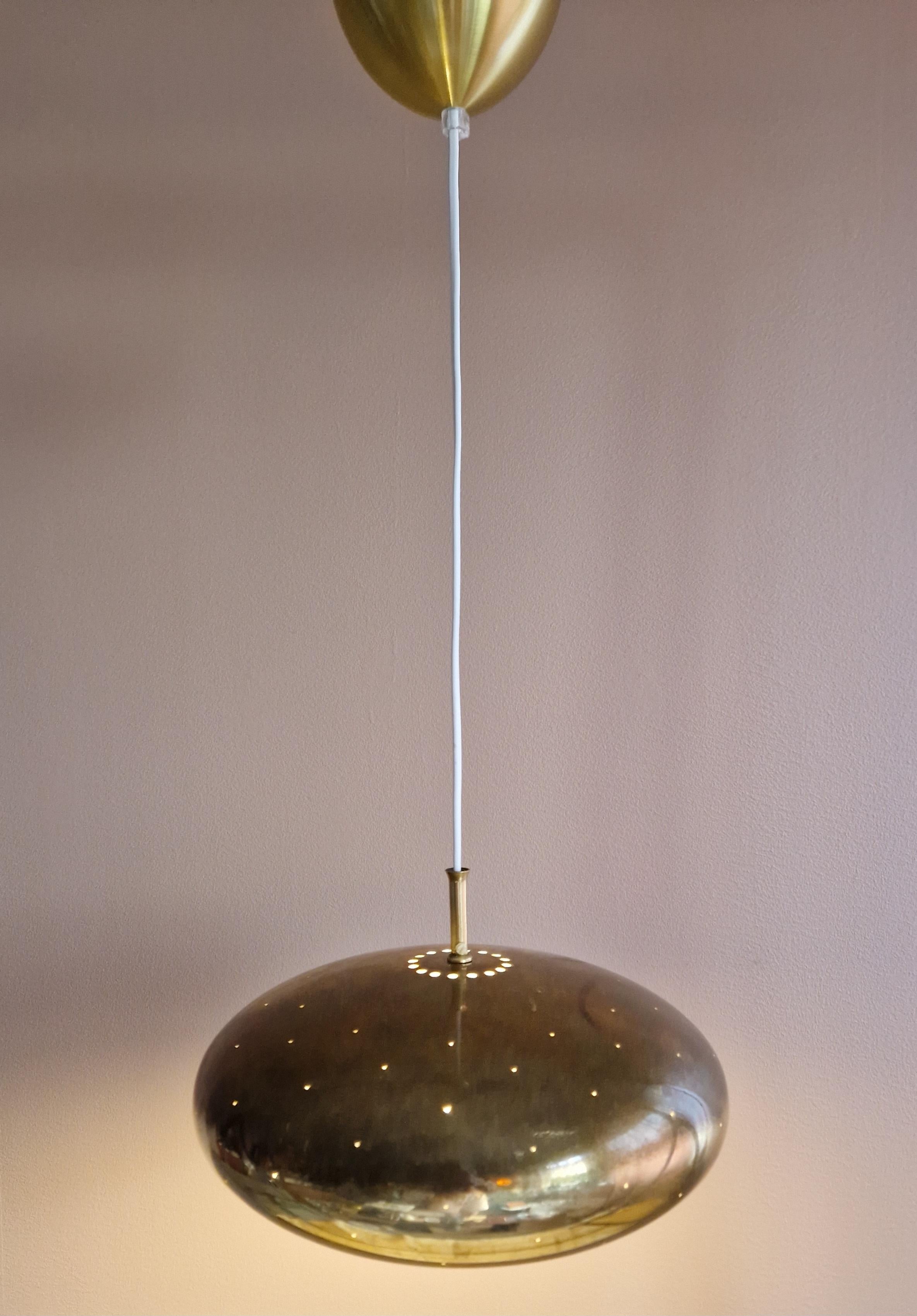 Swedish Mid Century Modern Lamp, Falkenbergs, 1960s, Brass For Sale