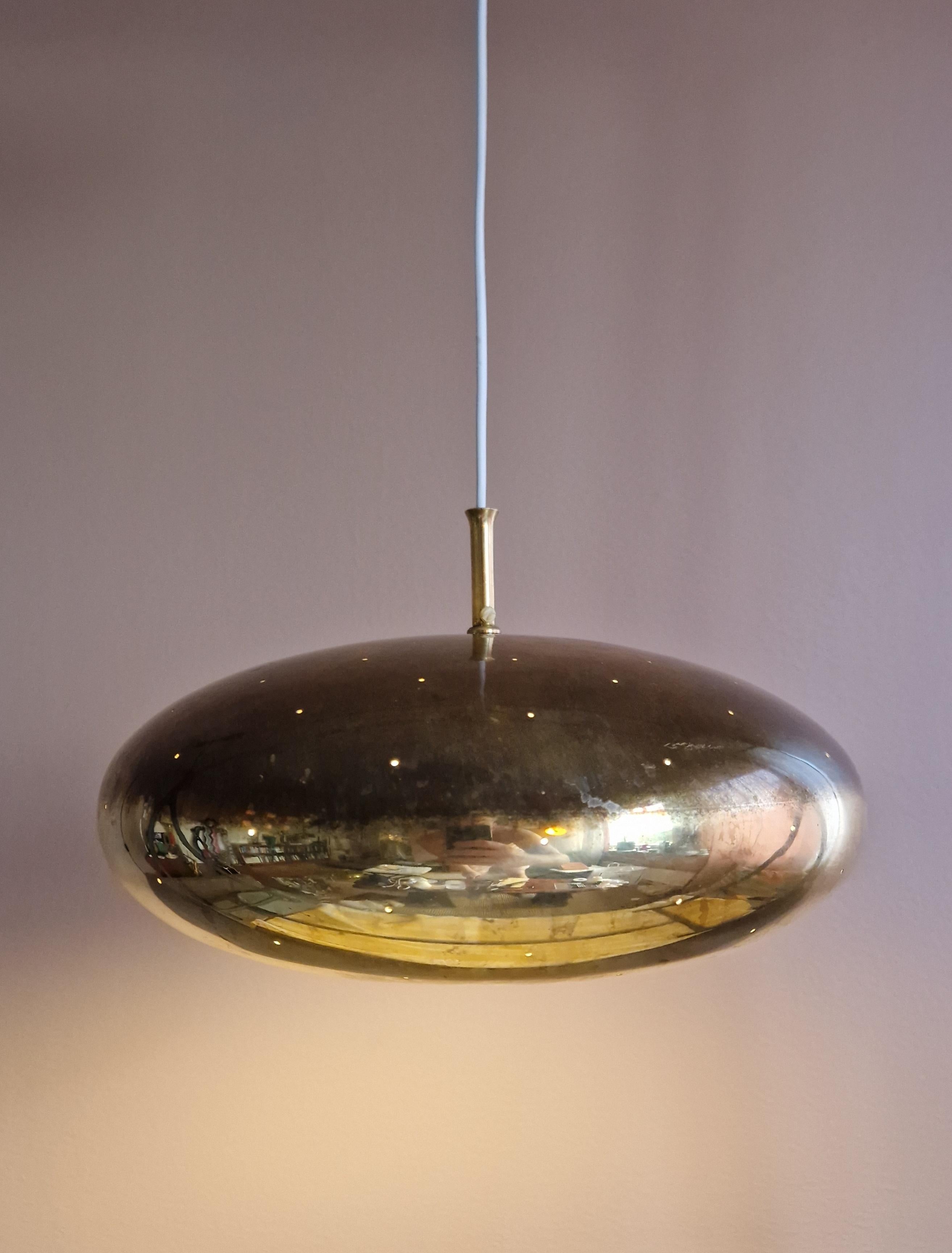 20th Century Mid Century Modern Lamp, Falkenbergs, 1960s, Brass For Sale