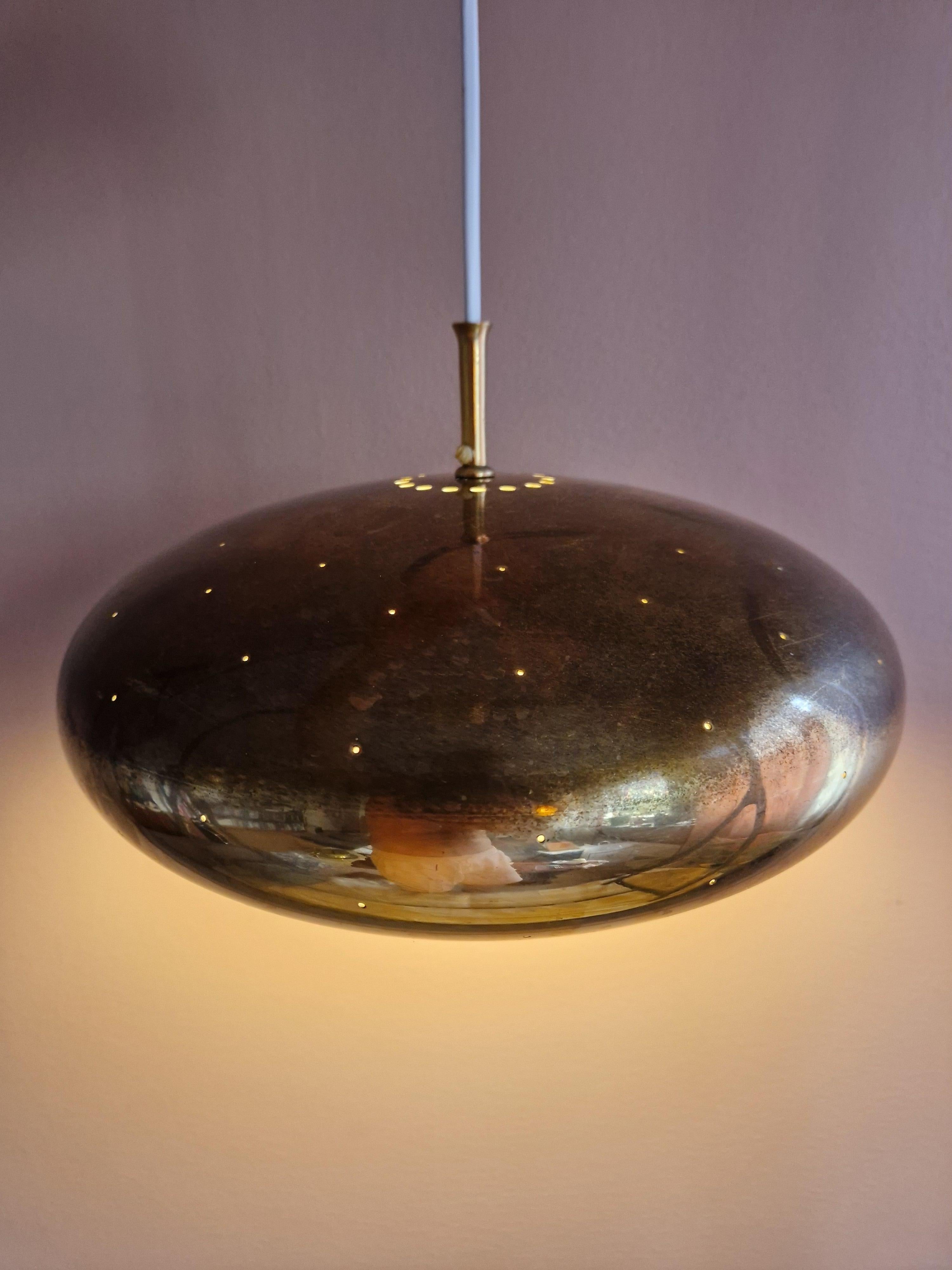 Mid Century Modern Lamp, Falkenbergs, 1960s, Brass For Sale 1