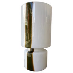Lampe moderne du milieu du siècle dernier en verre de Murano à rayures par Missoni, Italie, 1970
