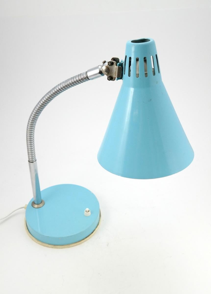 Mid-Century Modern lamp with flexible stand, 1970s.