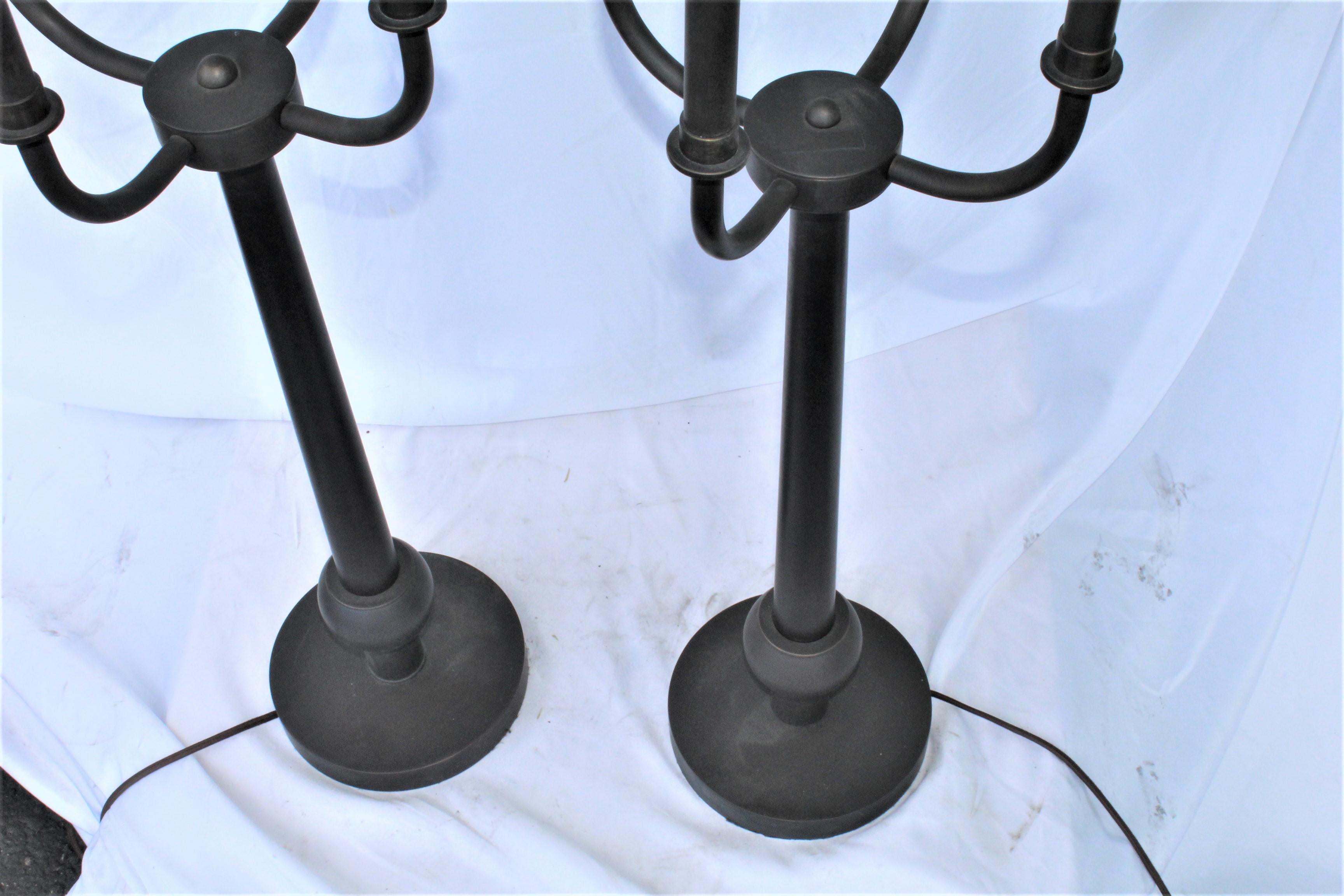 Late 20th Century Mid-Century Modern Lamps Brass For Sale