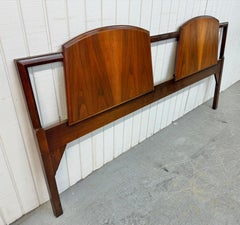 Mid-Century Modern Lane 1st Edition King Size Walnut Headboard