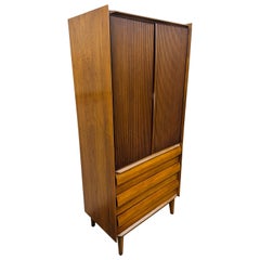 Mid-Century Modern Lane 1st Edition Walnut Armoire