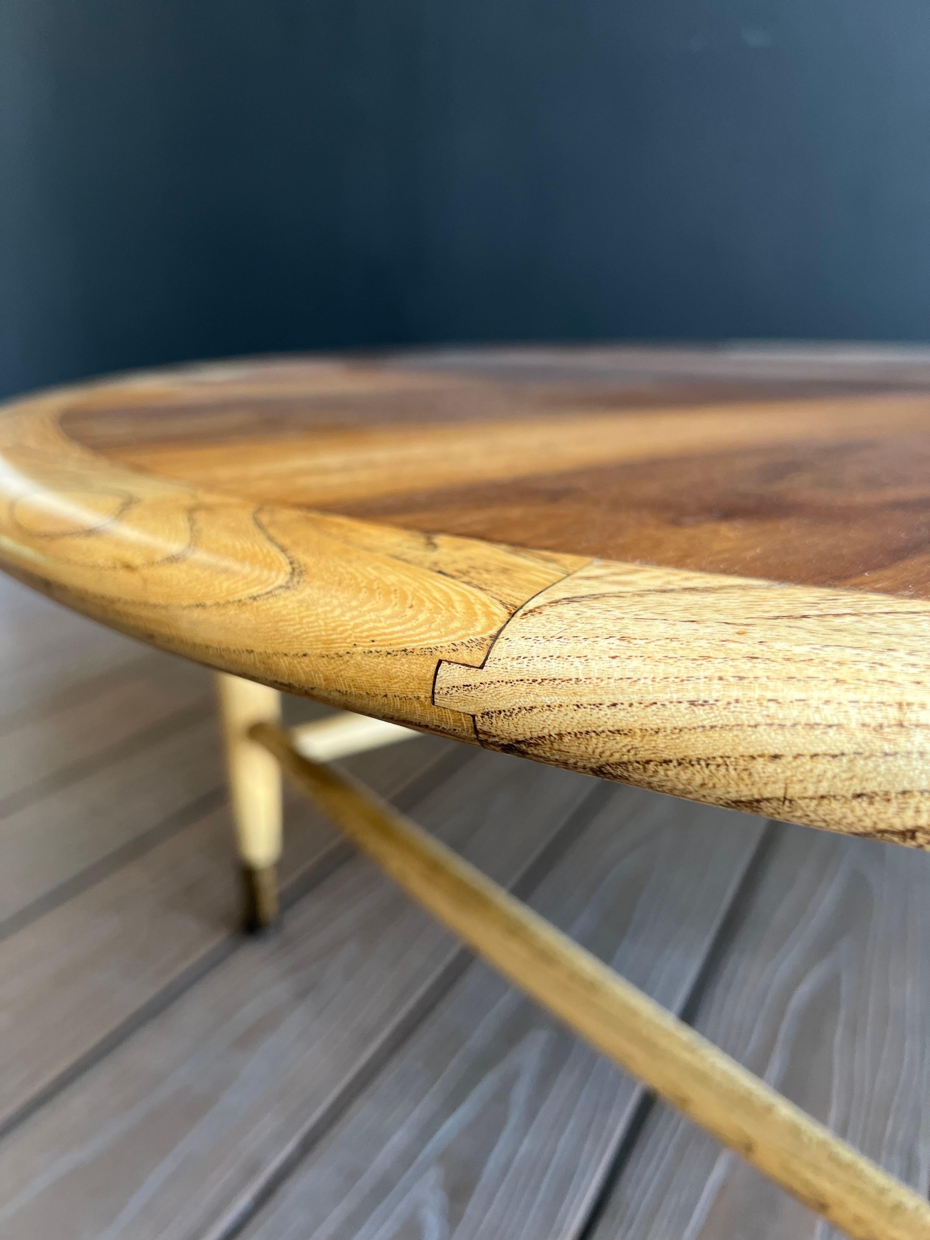 vintage mid century round coffee table