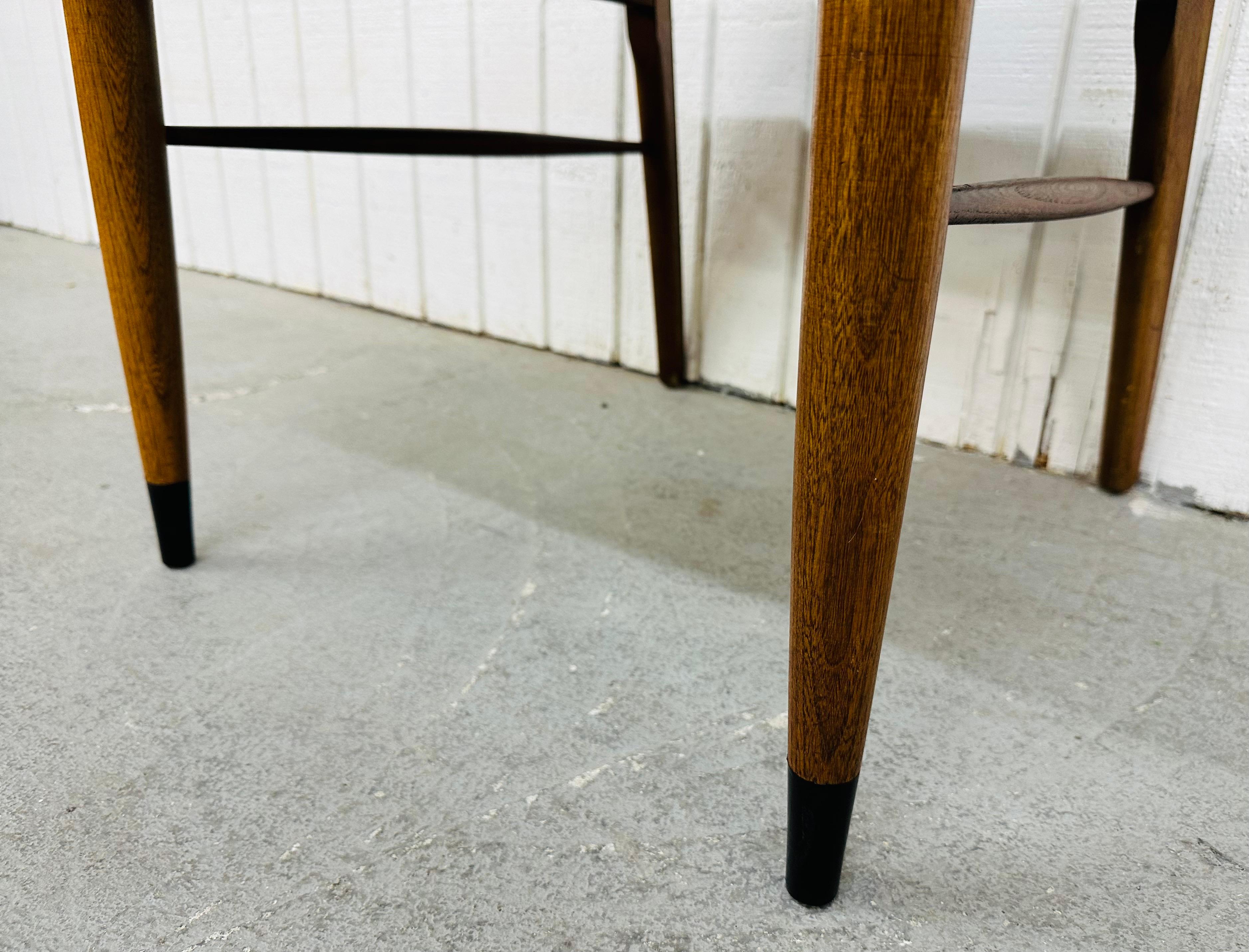 Mid-Century Modern Lane Acclaim Walnut Arm Chairs - Set of 2 1