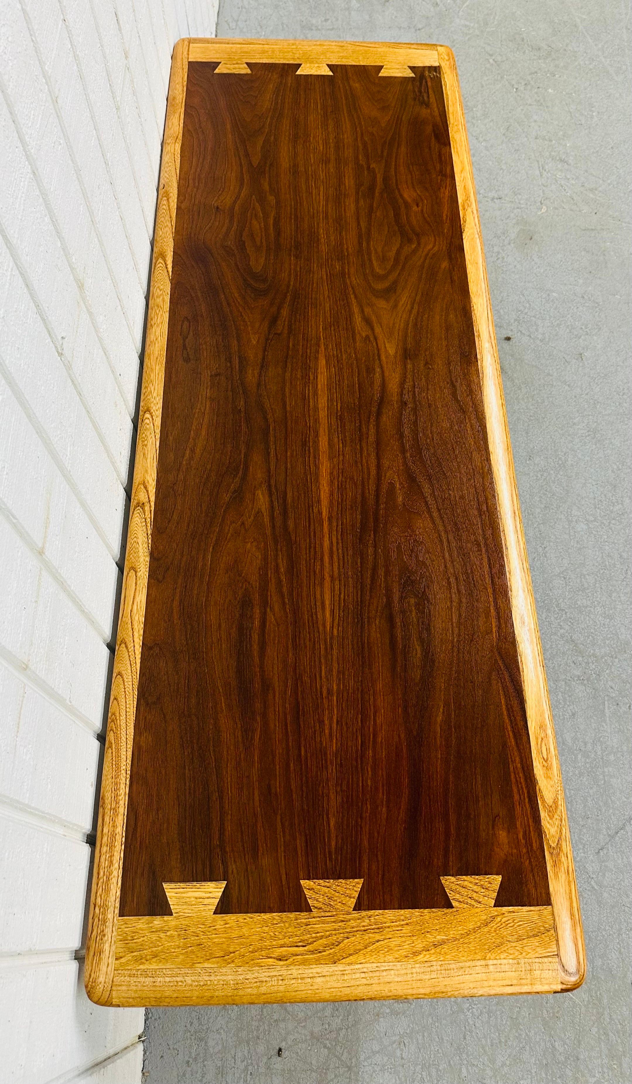 American Mid-Century Modern Lane Acclaim Walnut Coffee Table