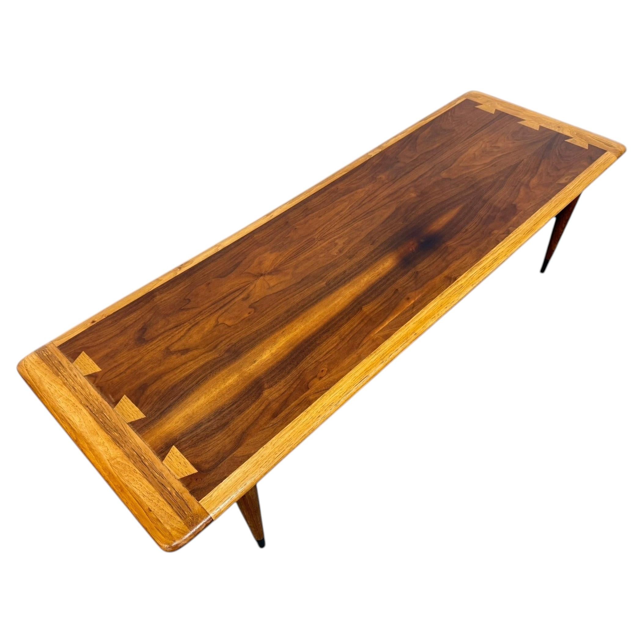 Mid-Century Modern Lane Acclaim Walnut Coffee Table - Refinished!