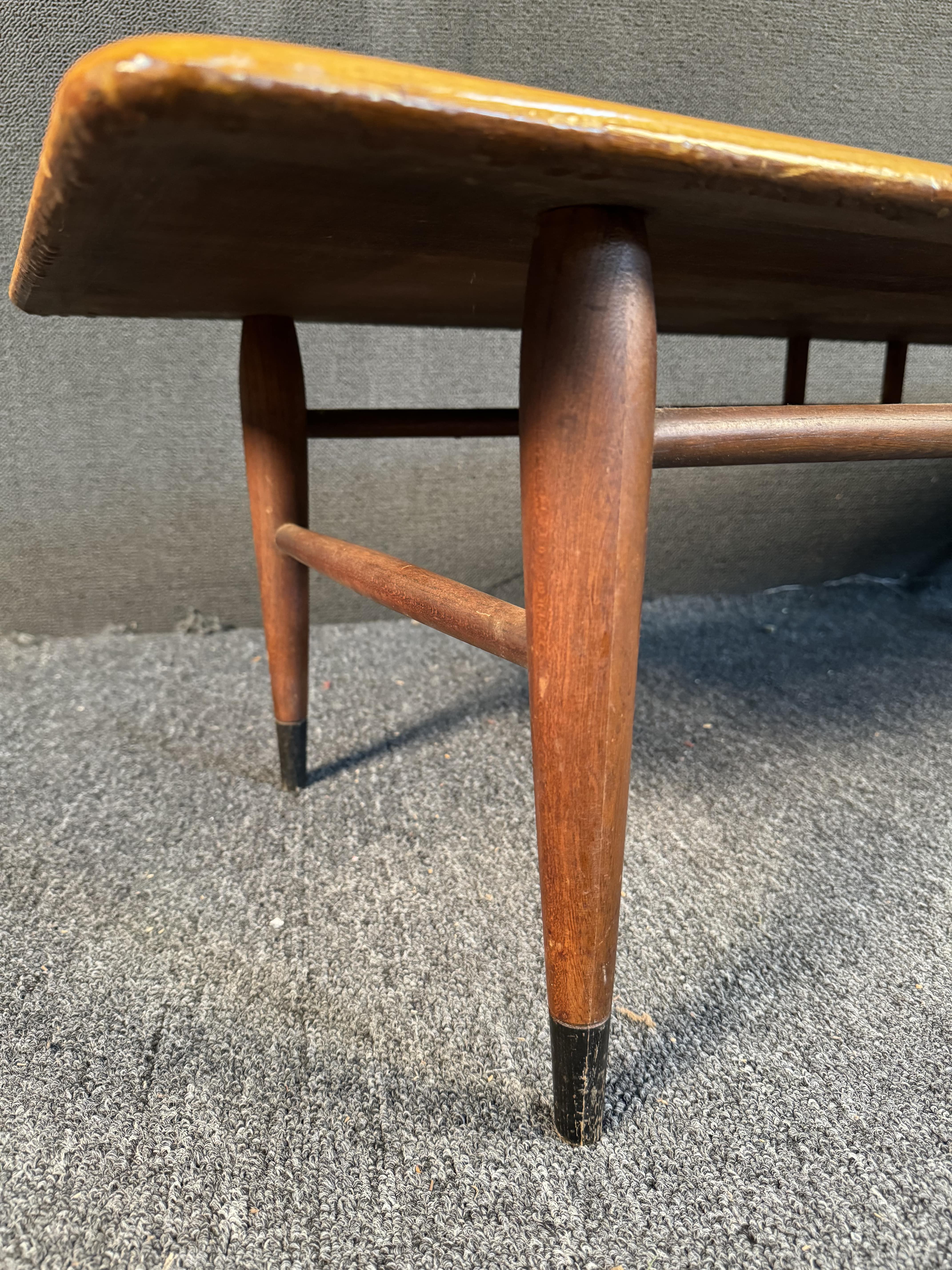 Mid-Century Modern Lane Acclaim Walnut Dovetailed Coffee Table 6