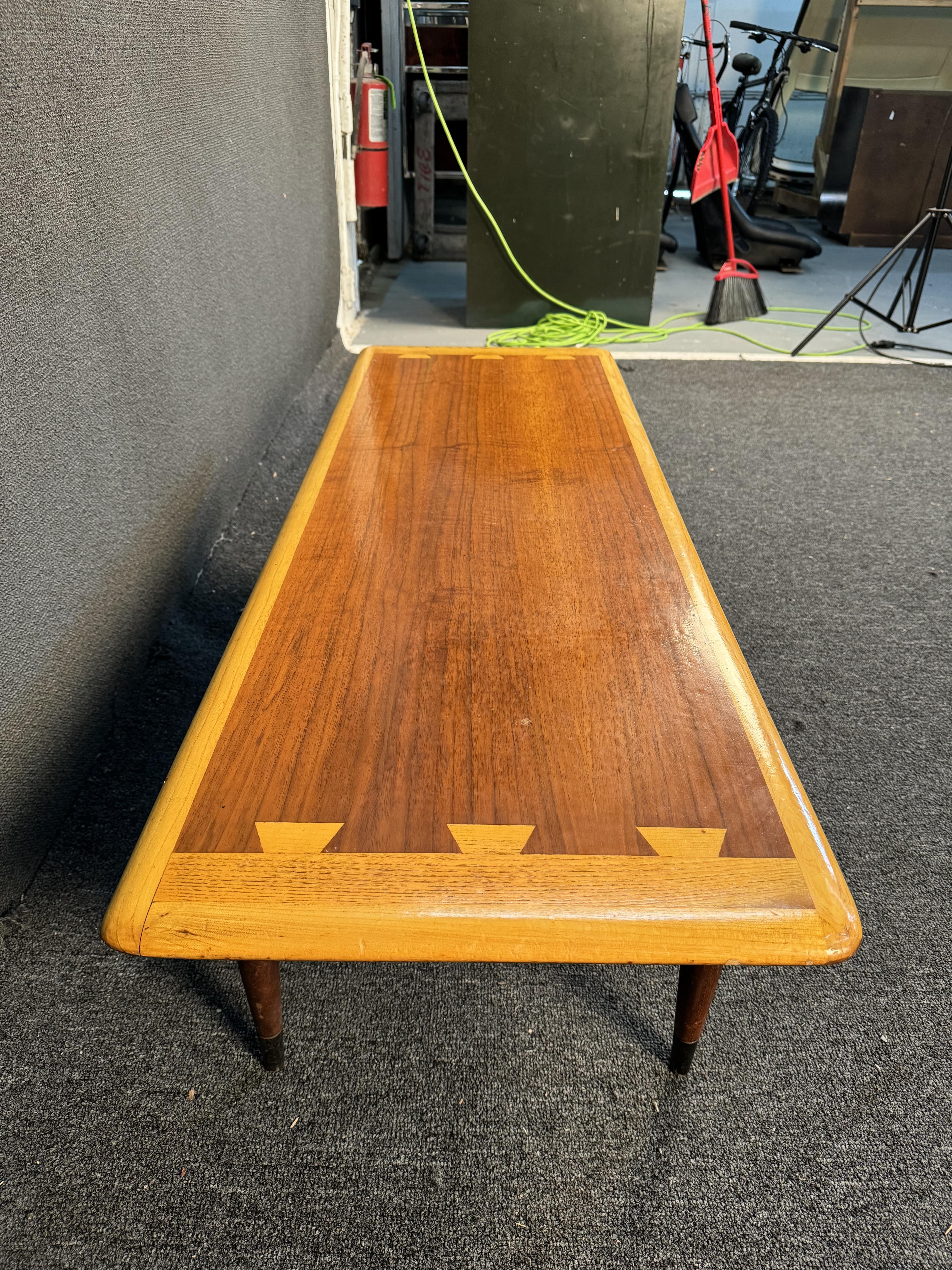 Mid-Century Modern Lane Acclaim Walnut Dovetailed Coffee Table 1
