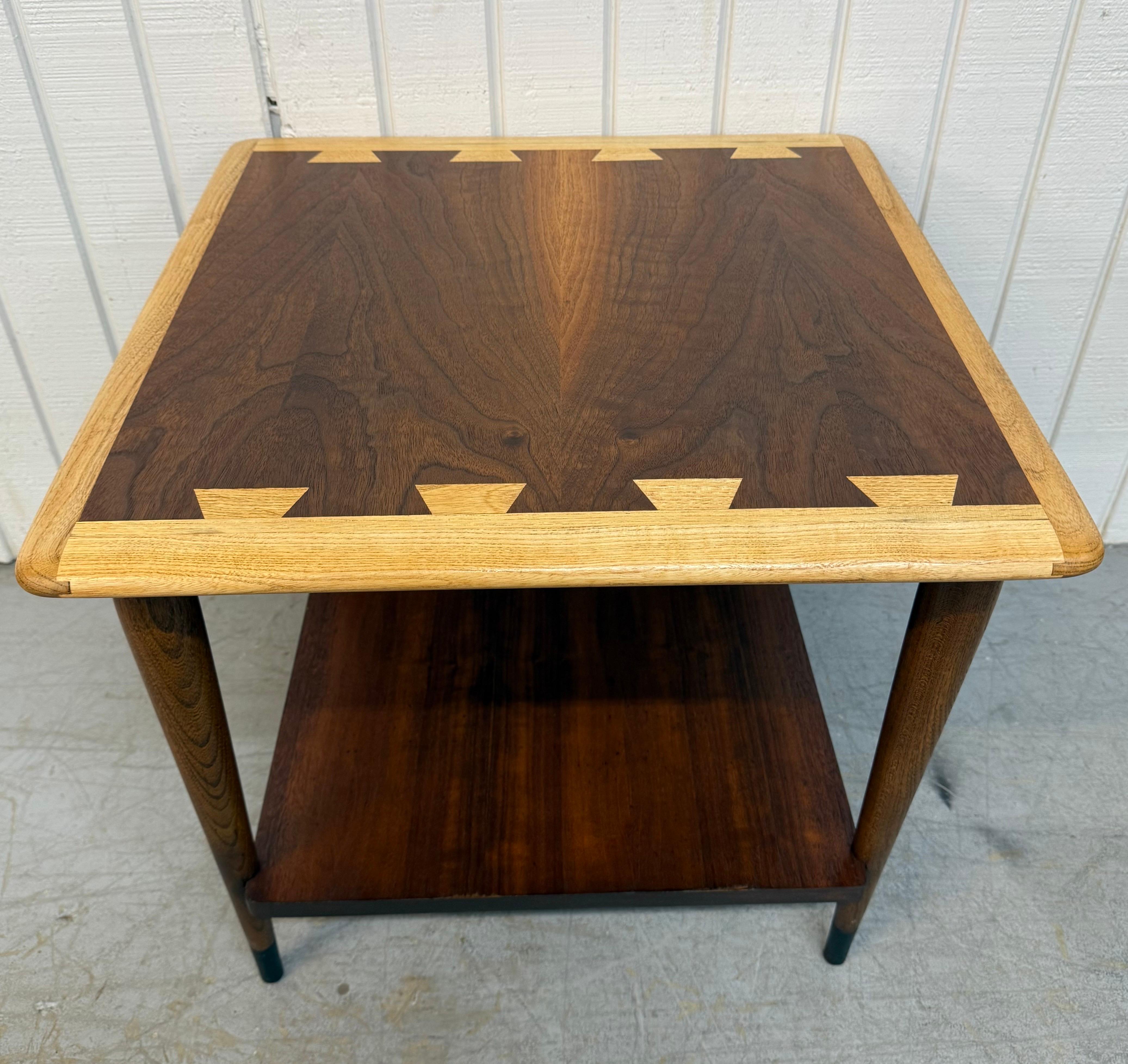 Mid-Century Modern Lane Acclaim Walnut Side Tables - Set of 2 For Sale 1