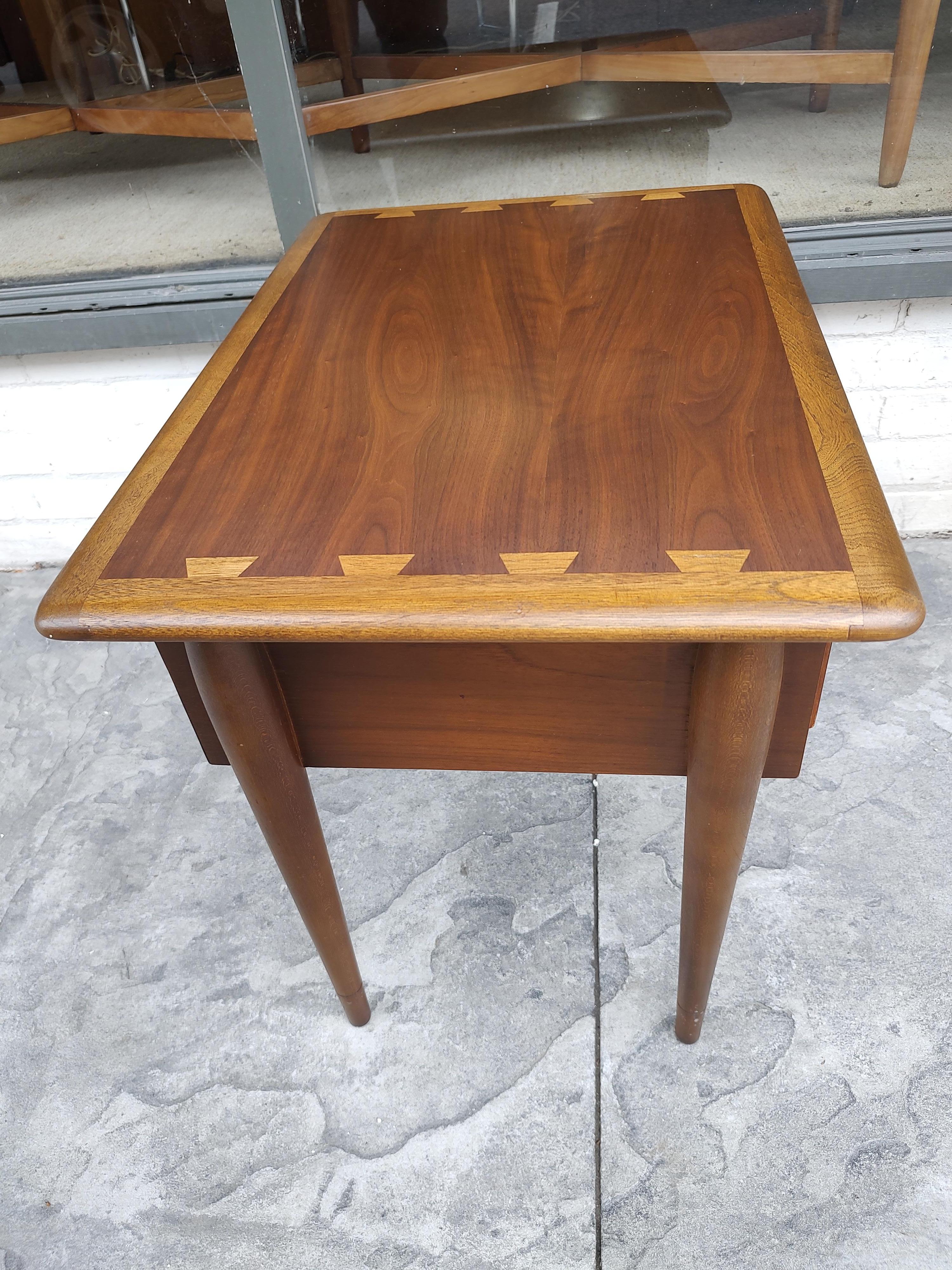 American Mid-Century Modern Lane Acclaim 1 Drawer Stand C1960