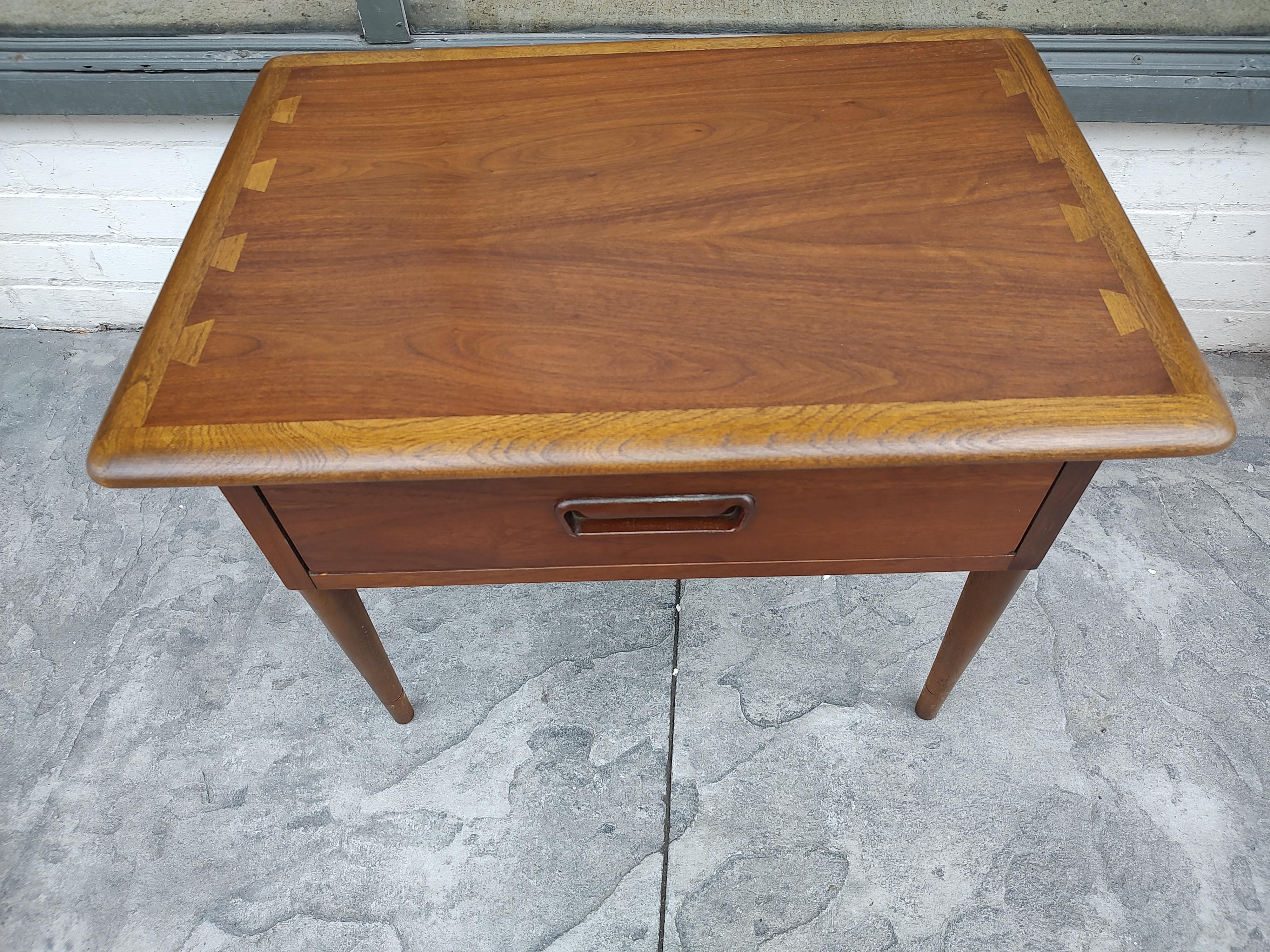 Mid-Century Modern Lane Acclaim 1 Drawer Stand C1960 In Good Condition In Port Jervis, NY