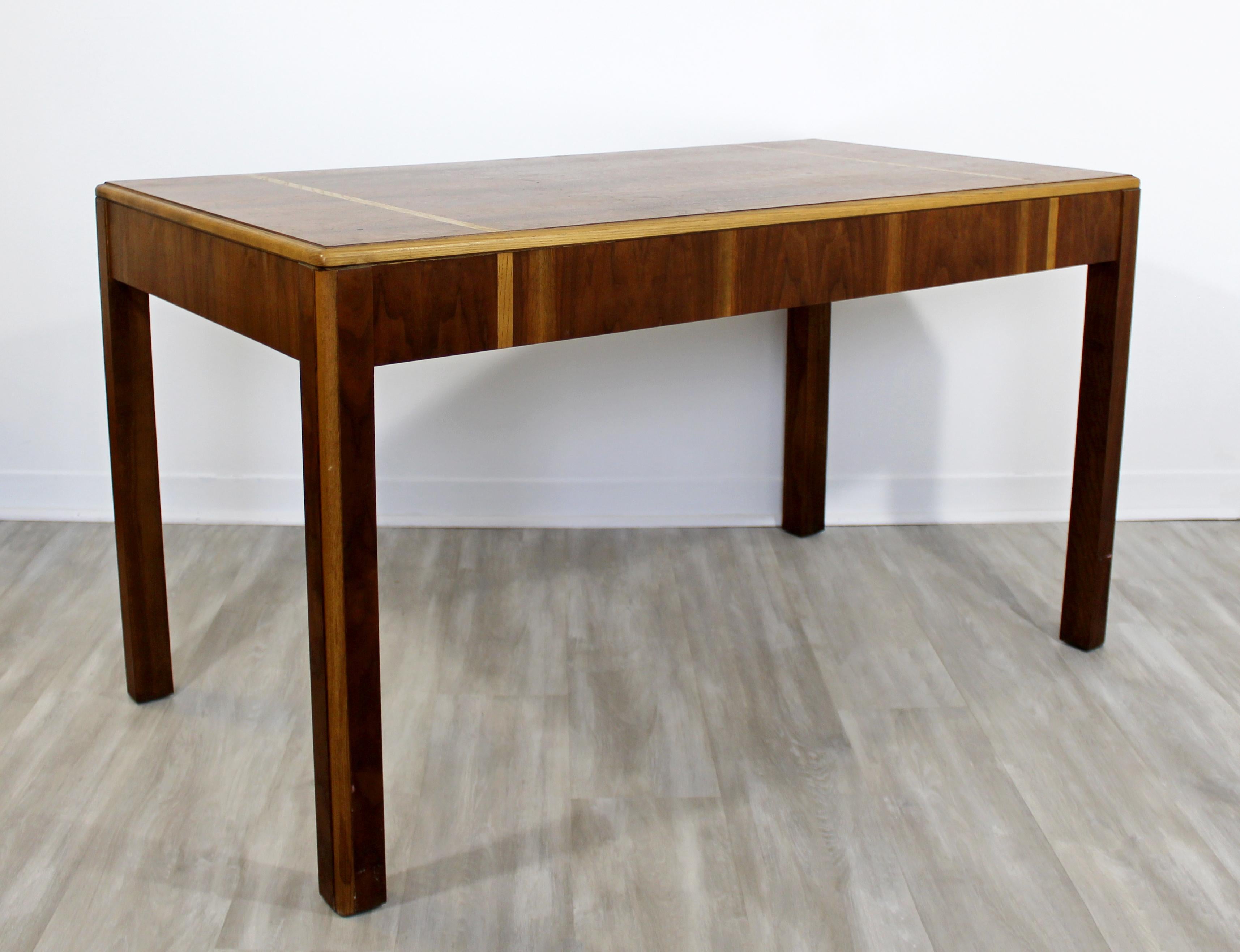 Walnut Mid-Century Modern Lane Alta Vista Parsons Desk Console, Table, 1960s