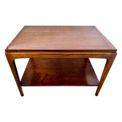 Mid-Century Modern Lane Altavista Two Tiered Walnut Side Table