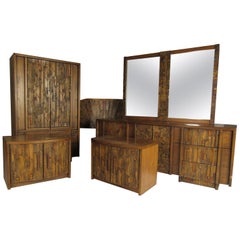 Mid-Century Modern Lane Brutalist Bedroom Set