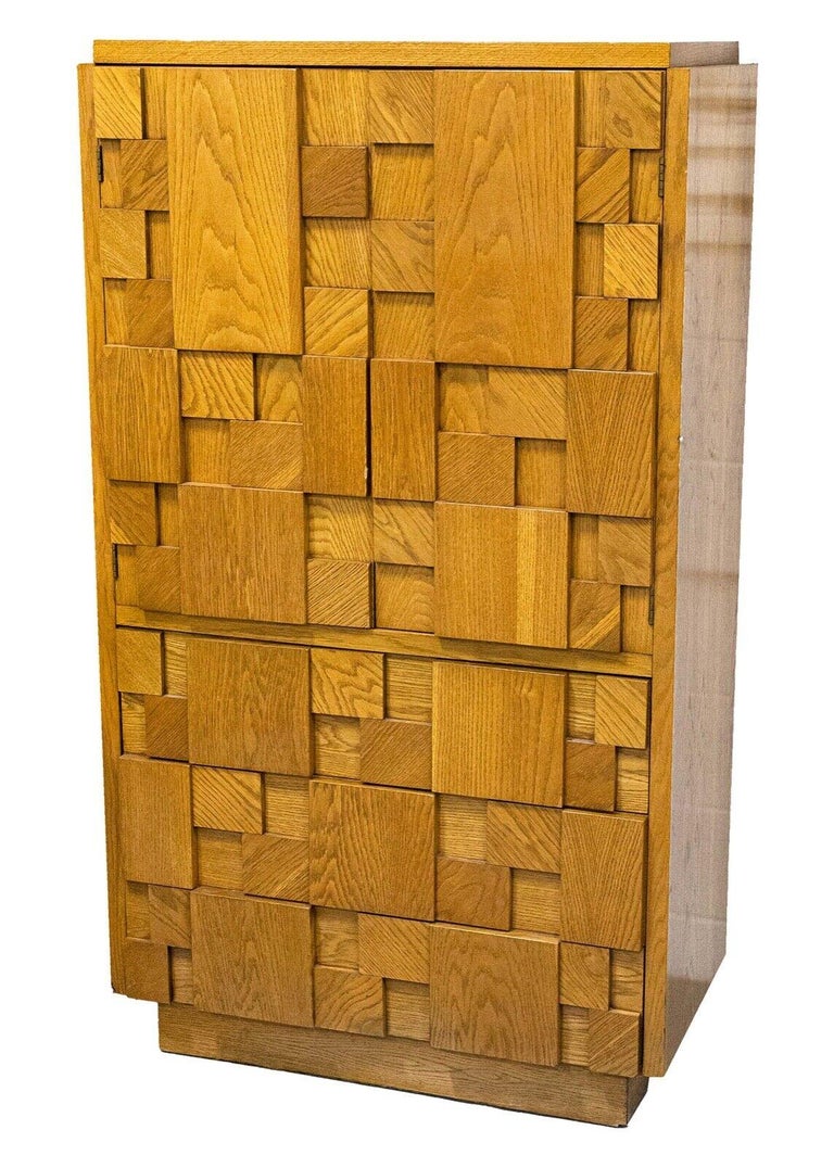 MidCentury Modern Lane Brutalist Complete Bedroom Set King Size