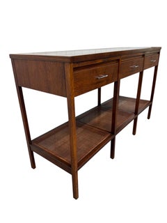Mid-Century Modern Lane Delineator Paul McCobb Walnut & Rosewood Console Table