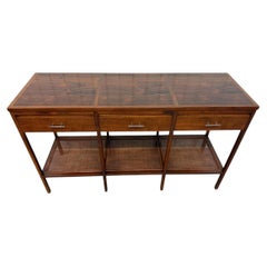 Mid-Century Modern Lane Delineator Paul McCobb Walnut & Rosewood Console Table