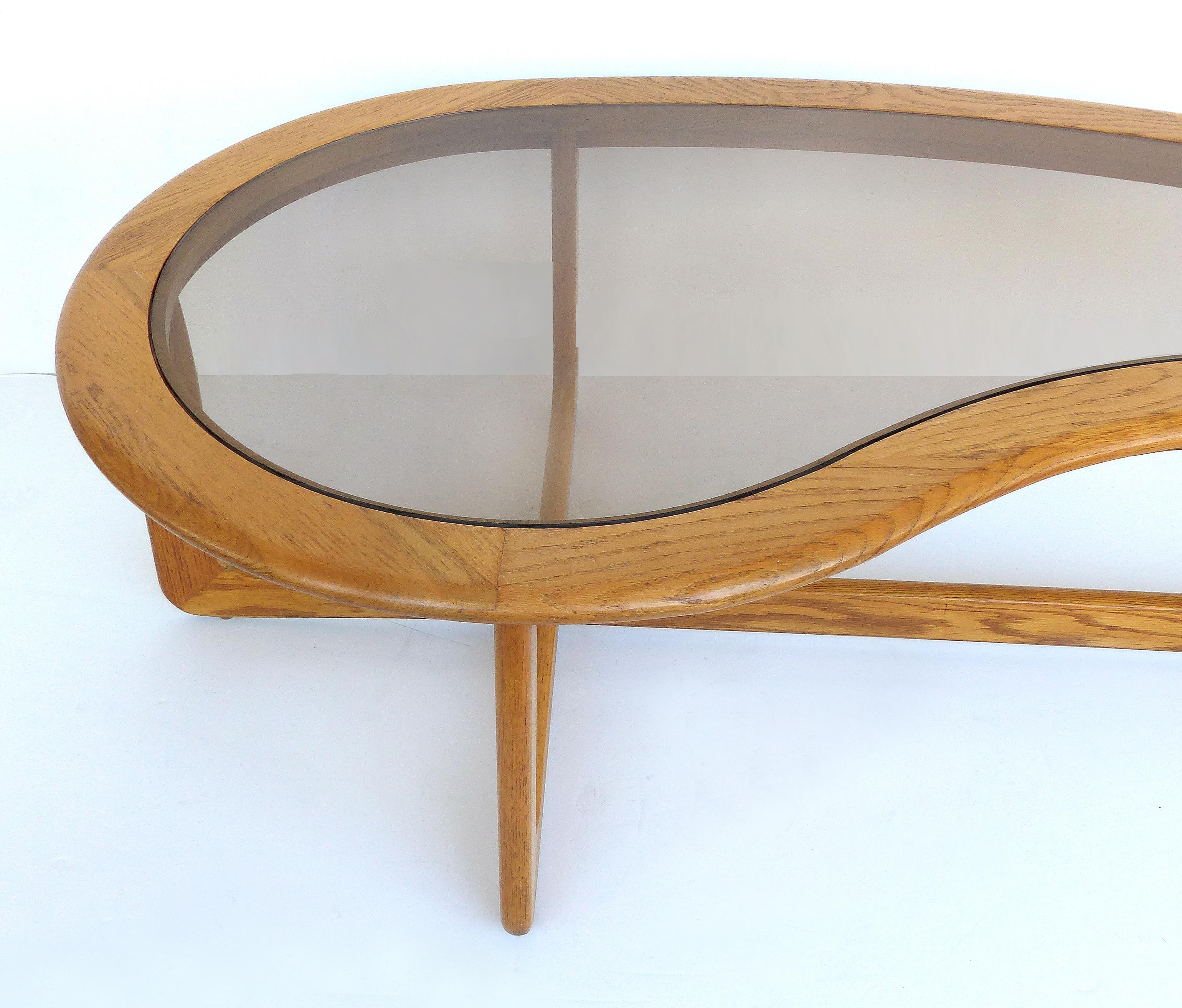 glass boomerang coffee table
