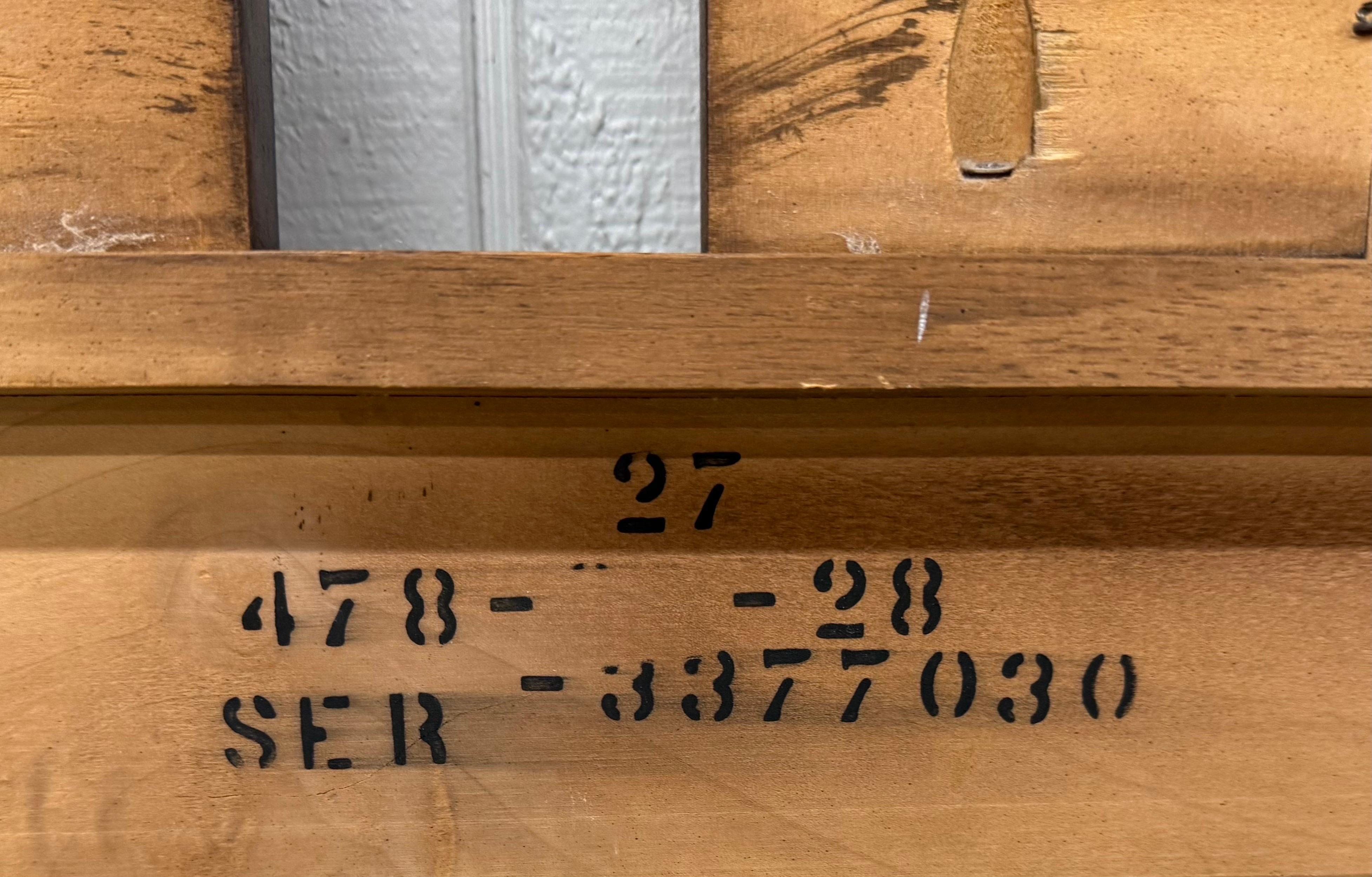 Wood Mid-Century Modern Lane King Size Walnut Headboard For Sale