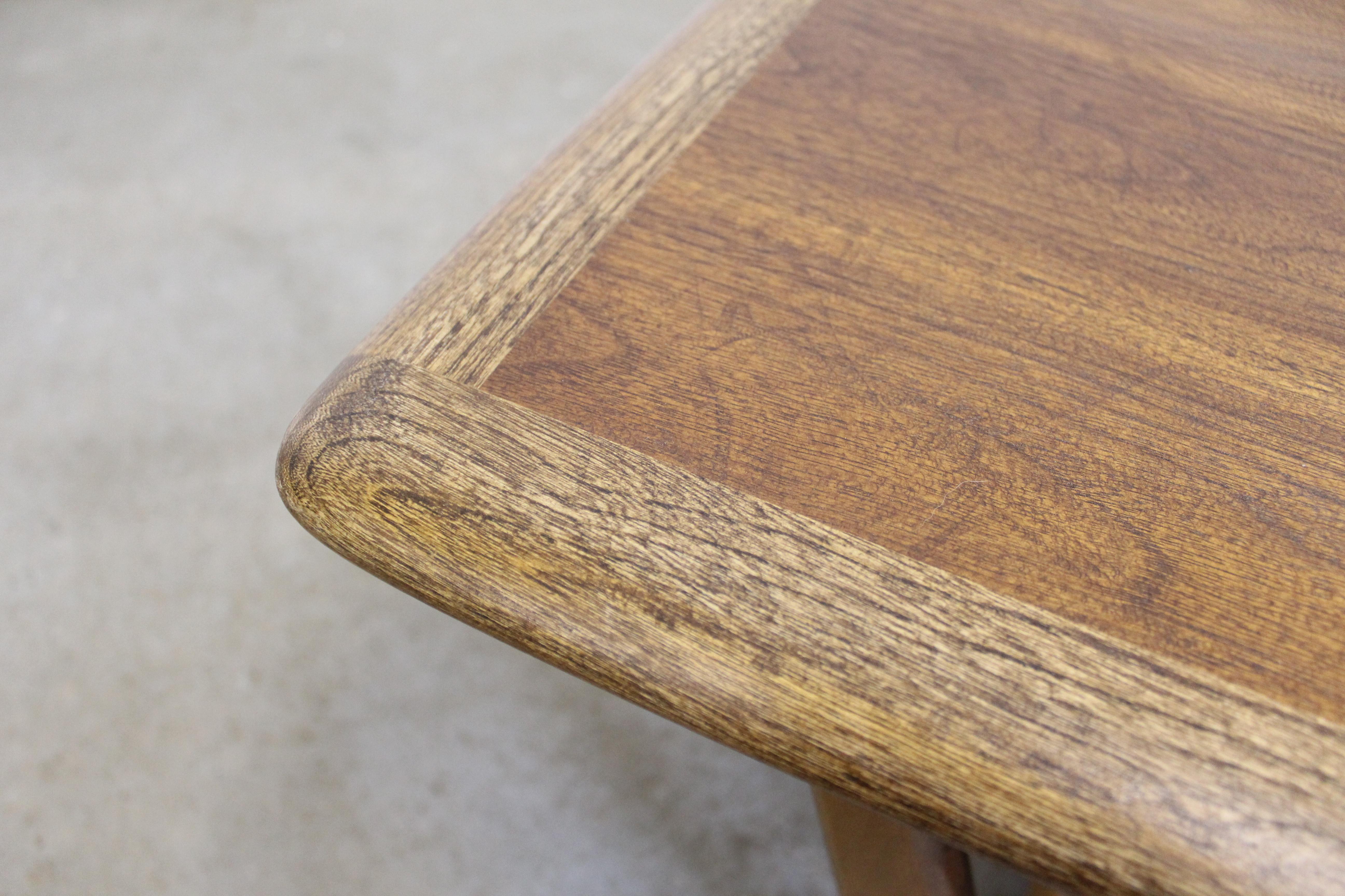 Oak Mid-Century Modern Lane 'Perception' Sculpted Boomerang Leg Coffee Table