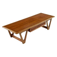 Mid-Century Modern Lane Perception Surfboard Coffee Table